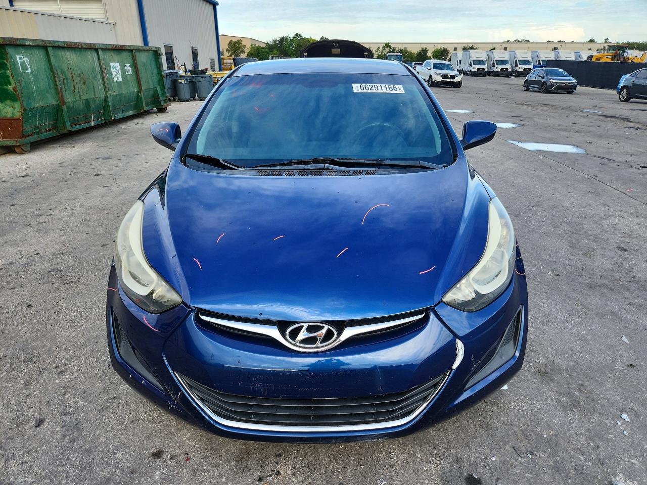 2015 Hyundai Elantra Se Blue vin: 5NPDH4AEXFH566223