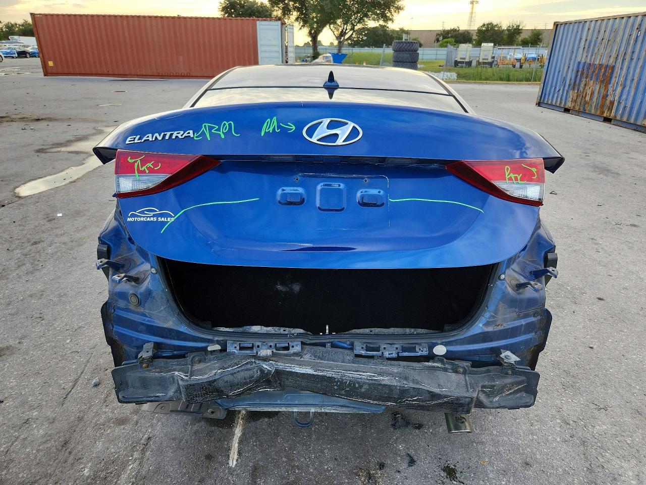 2015 Hyundai Elantra Se Blue vin: 5NPDH4AEXFH566223