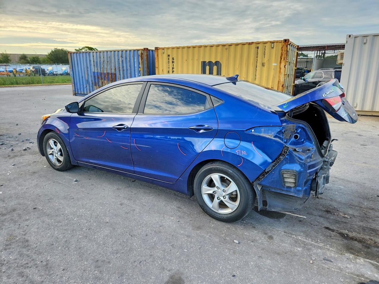 2015 Hyundai Elantra Se Blue vin: 5NPDH4AEXFH566223