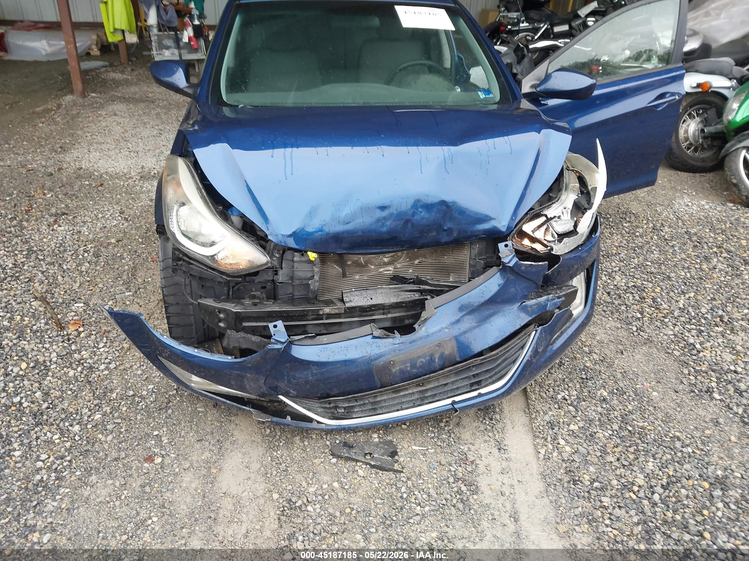 2015 Hyundai Elantra Se Blue vin: 5NPDH4AEXFH570532