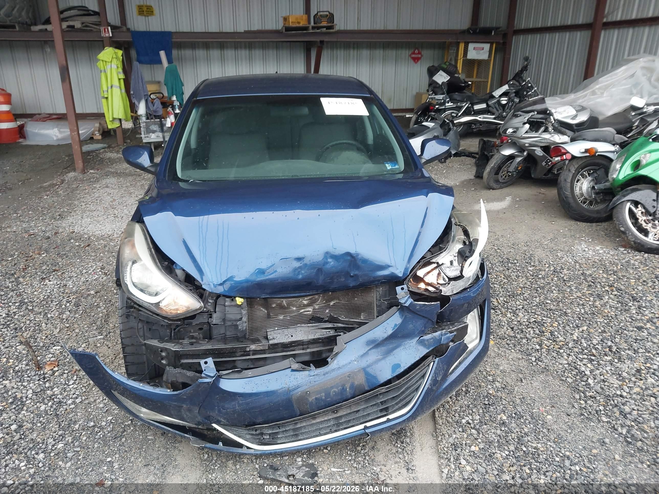 2015 Hyundai Elantra Se Blue vin: 5NPDH4AEXFH570532