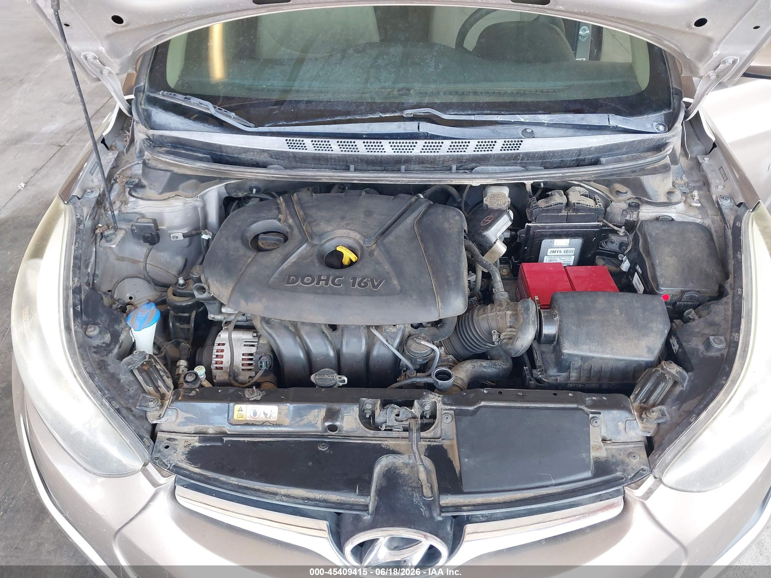2015 Hyundai Elantra Se Gray vin: 5NPDH4AEXFH574029