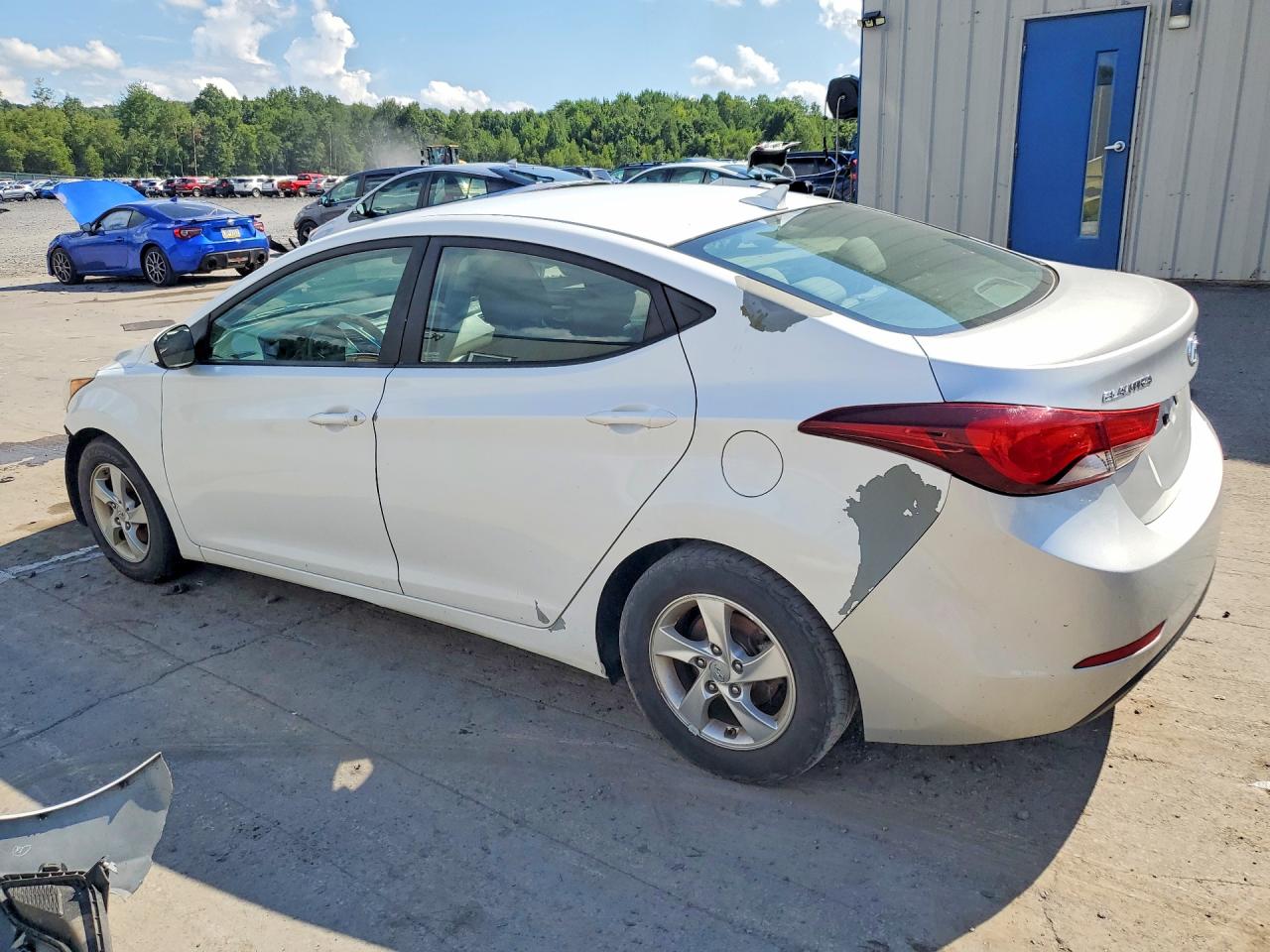 2015 Hyundai Elantra Se White vin: 5NPDH4AEXFH578906