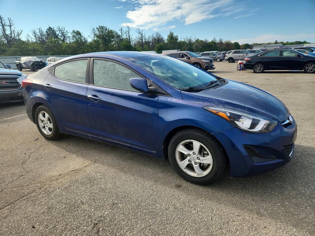 2015 Hyun Elantra Blue vin: 5NPDH4AEXFH580896