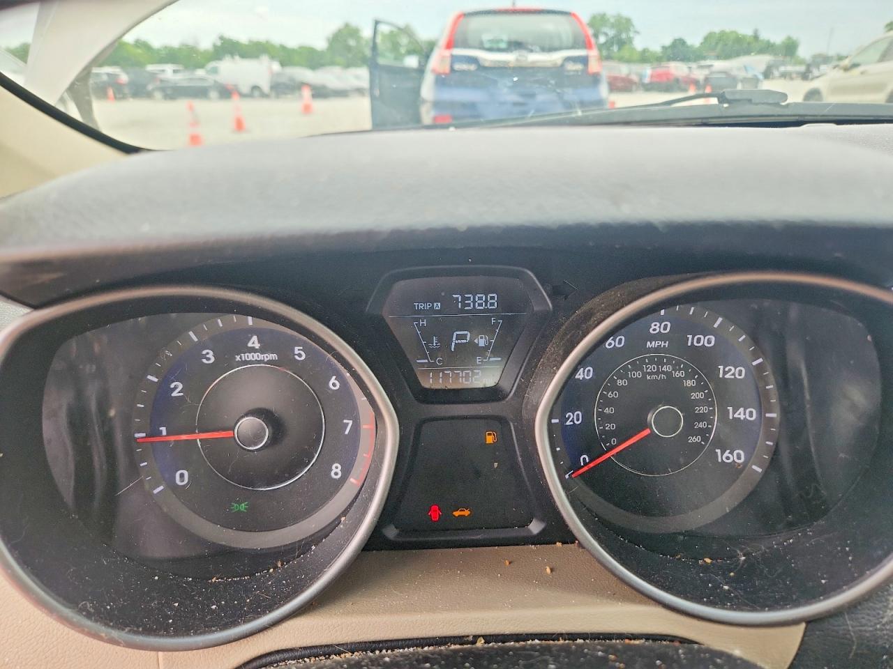 2015 Hyundai Elantra Se Brown vin: 5NPDH4AEXFH583832