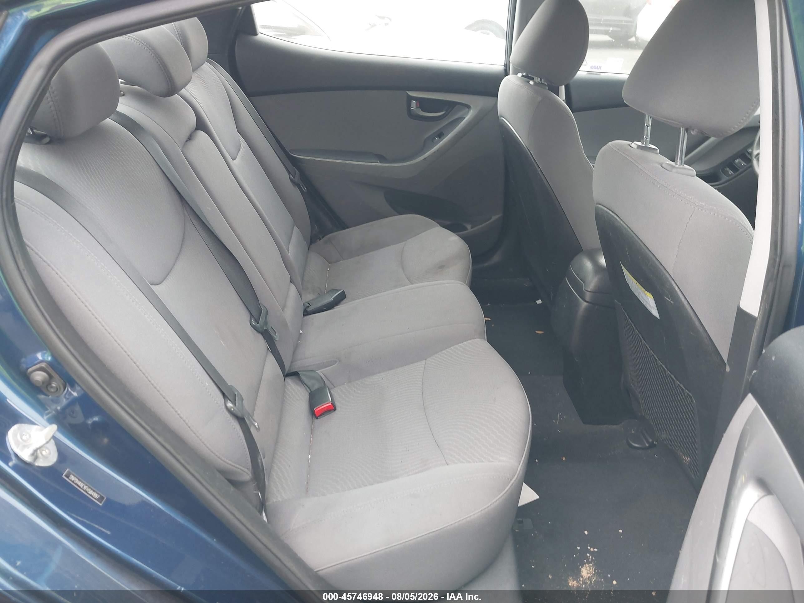 2015 Hyundai Elantra Se Blue vin: 5NPDH4AEXFH584897
