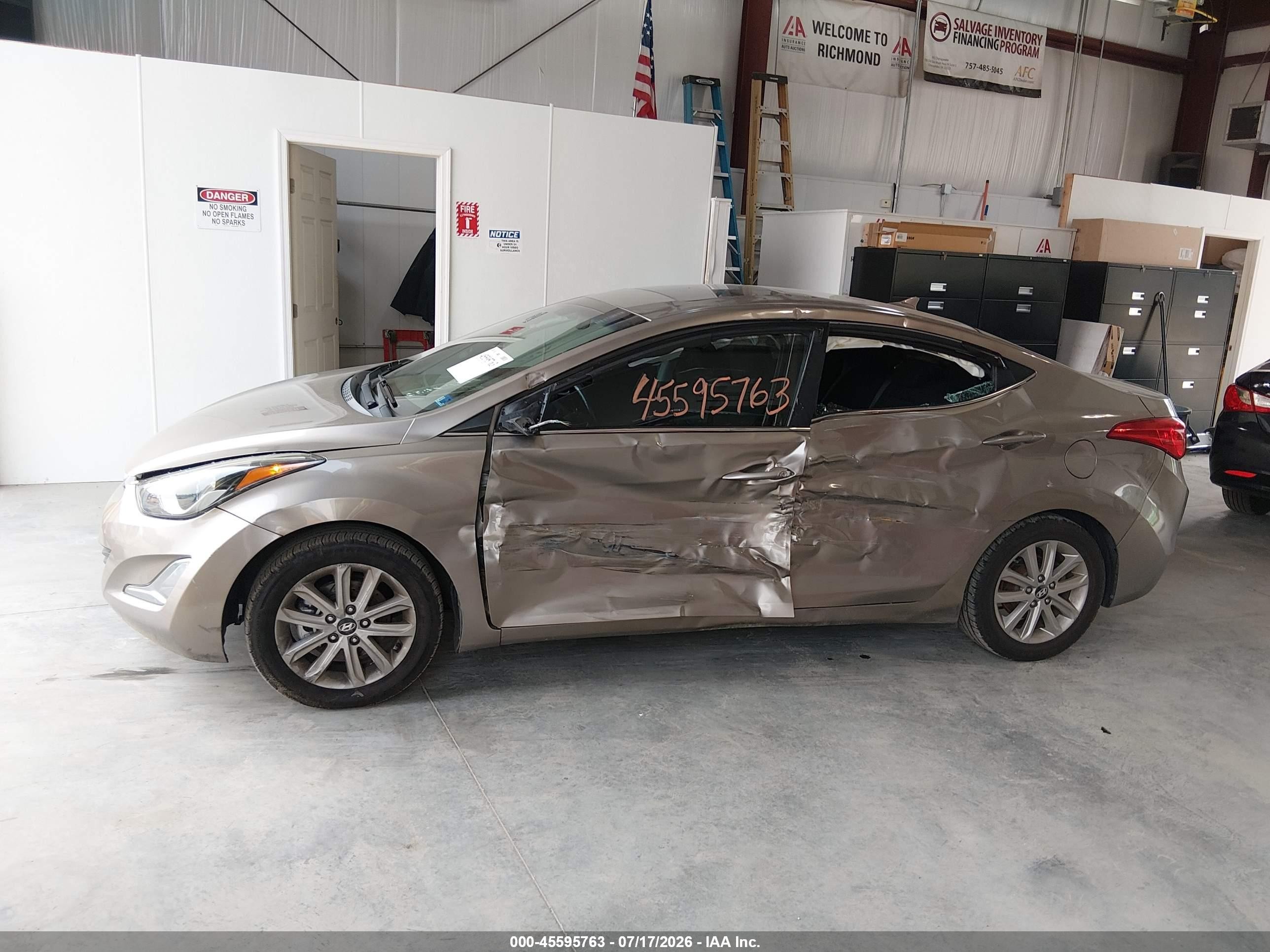 2015 Hyundai Elantra Se Серый vin: 5NPDH4AEXFH590571
