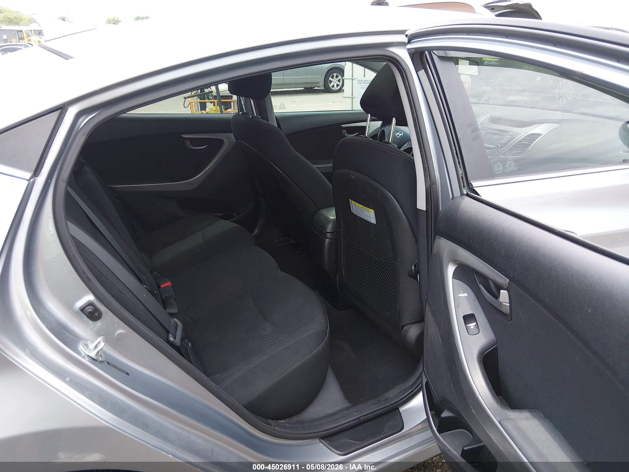 2015 Hyundai Elantra Se Gray vin: 5NPDH4AEXFH597830