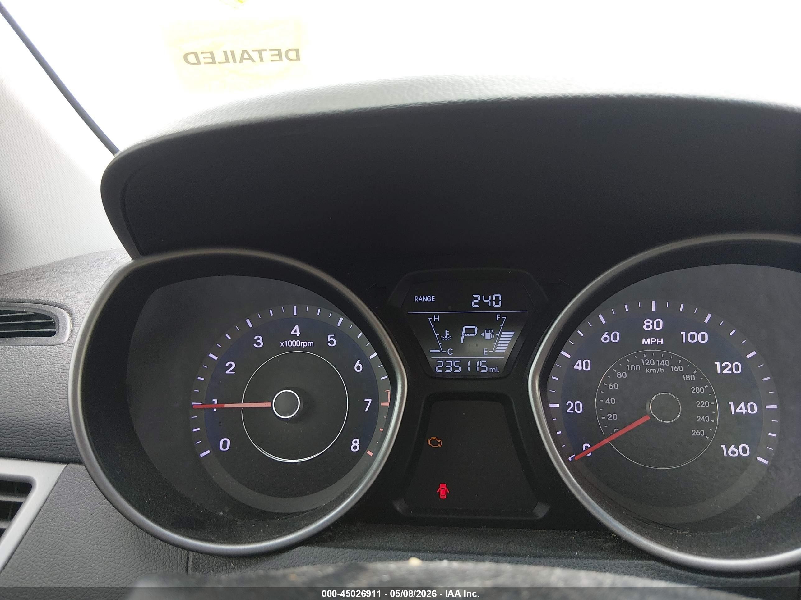 2015 Hyundai Elantra Se Gray vin: 5NPDH4AEXFH597830