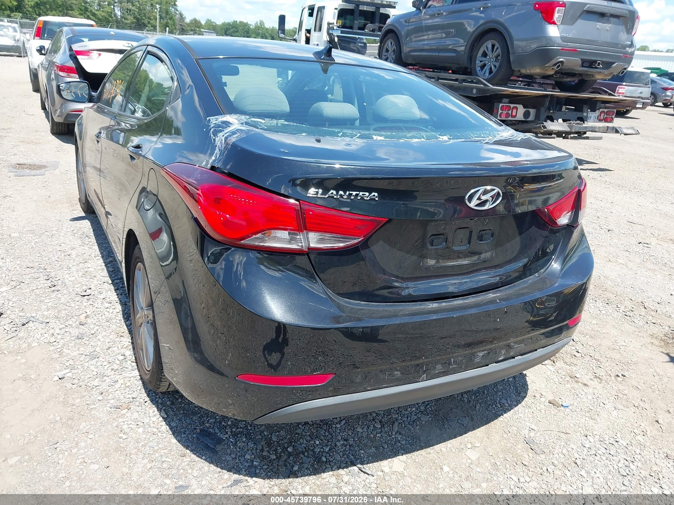 2015 Hyundai Elantra Se Black vin: 5NPDH4AEXFH598802