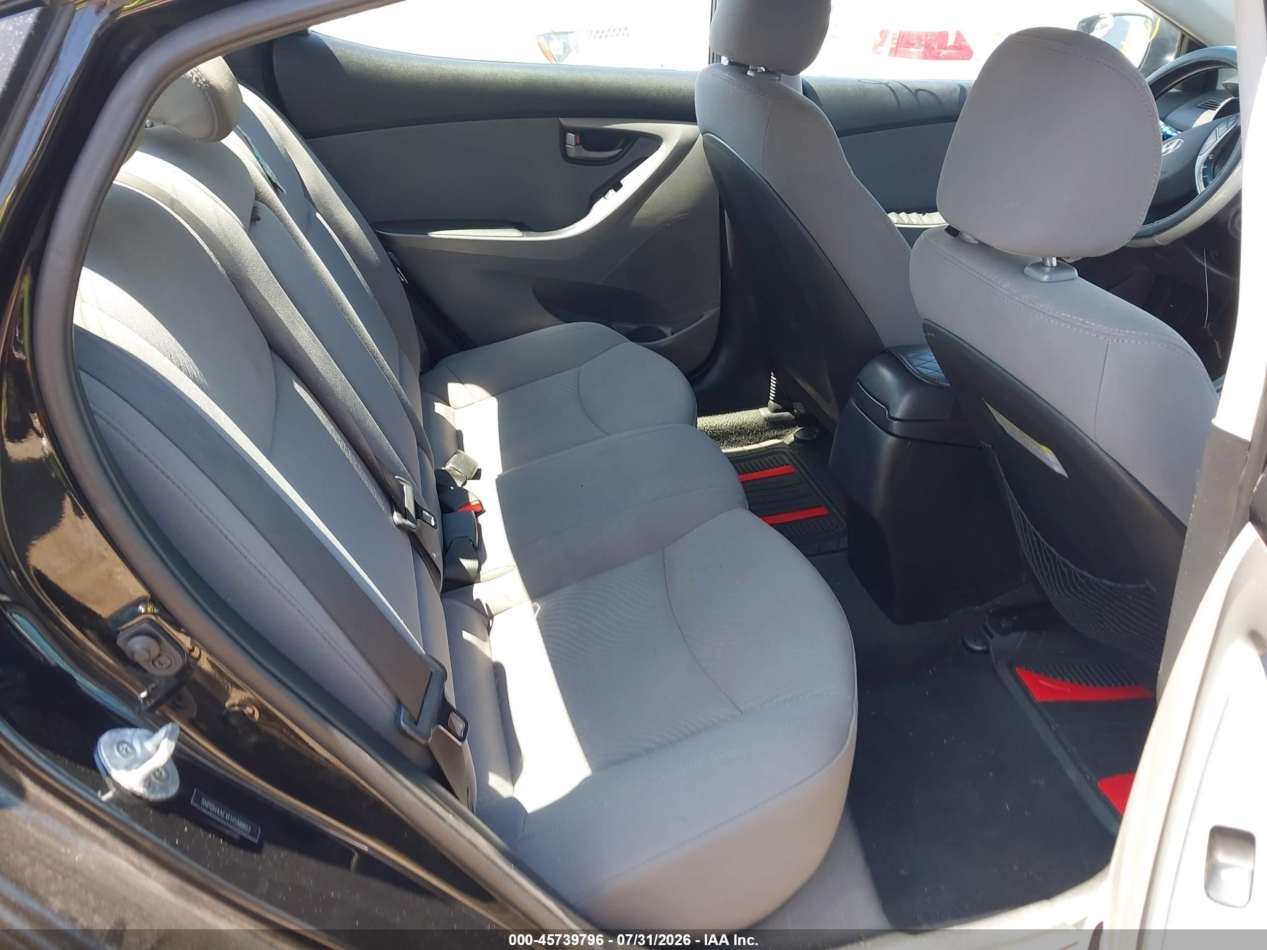 2015 Hyundai Elantra Se Black vin: 5NPDH4AEXFH598802