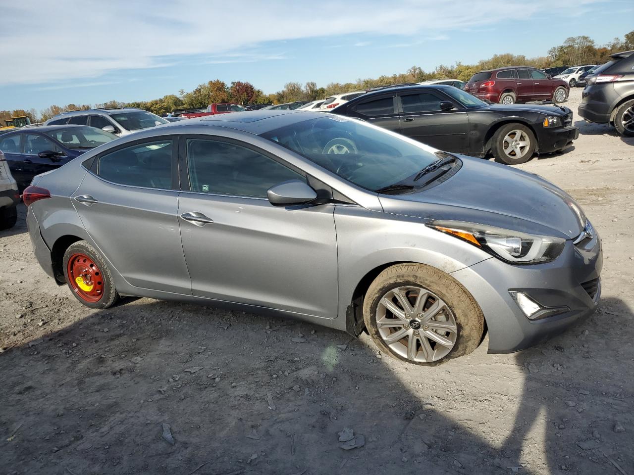 2015 Hyundai Elantra Se Silver vin: 5NPDH4AEXFH598850