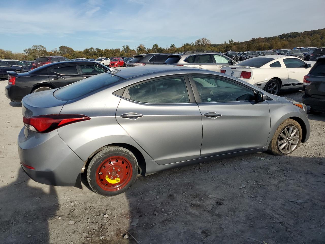 2015 Hyundai Elantra Se Silver vin: 5NPDH4AEXFH598850