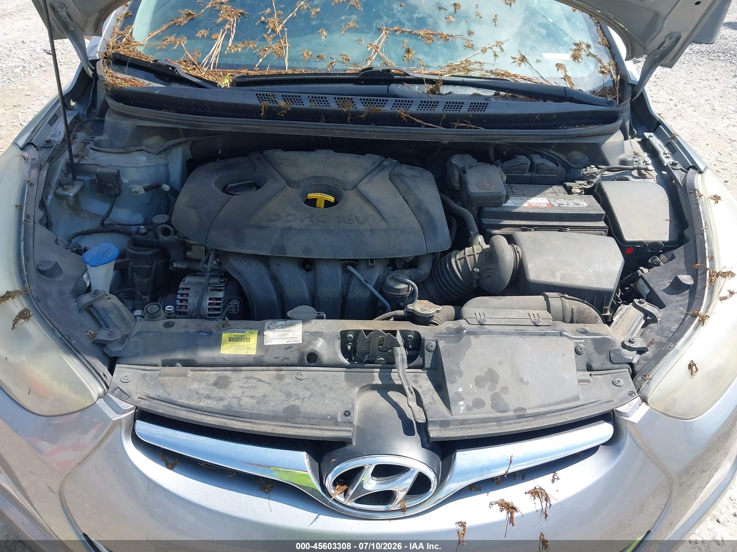 2015 Hyundai Elantra Se Silver vin: 5NPDH4AEXFH600208