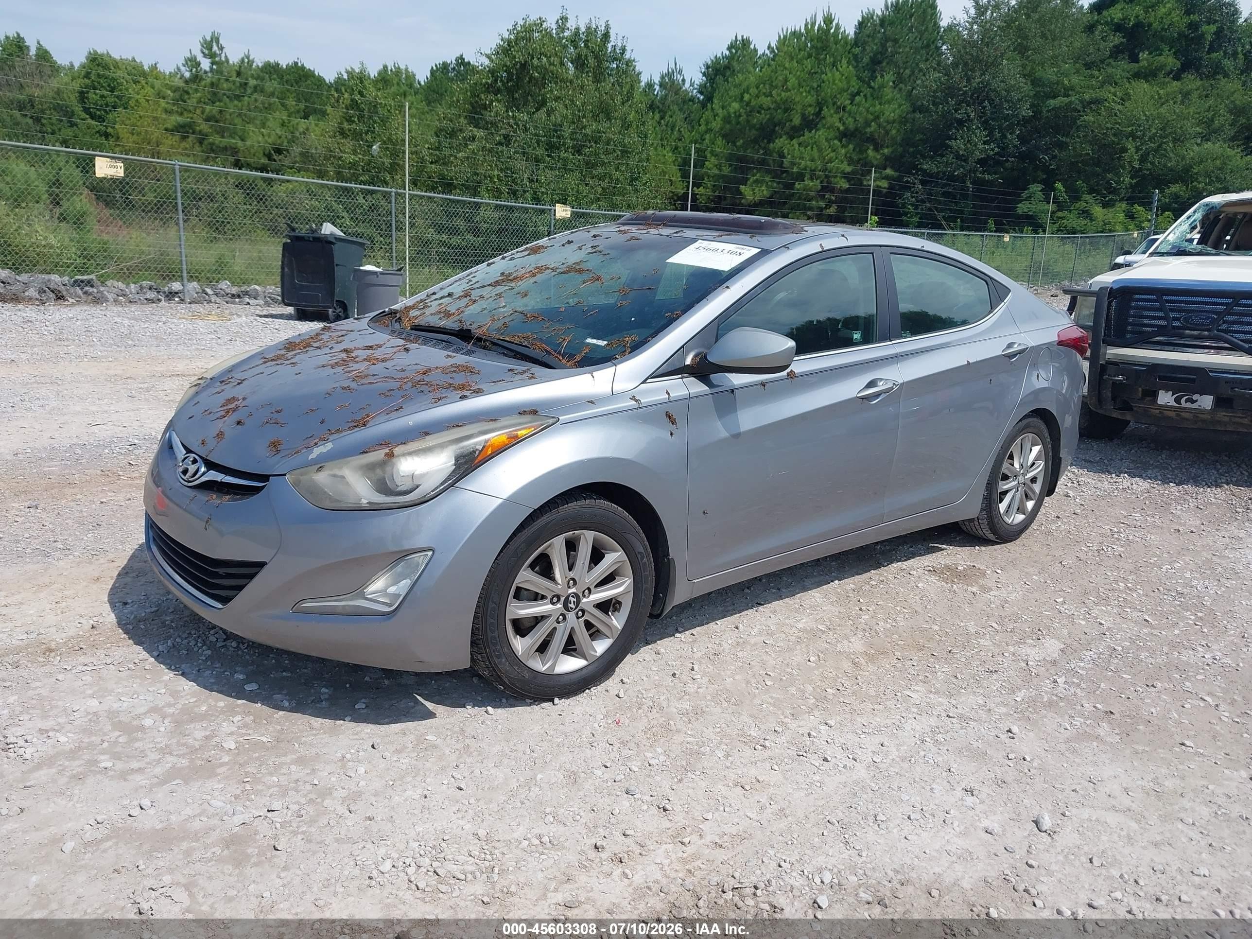 2015 Hyundai Elantra Se Silver vin: 5NPDH4AEXFH600208