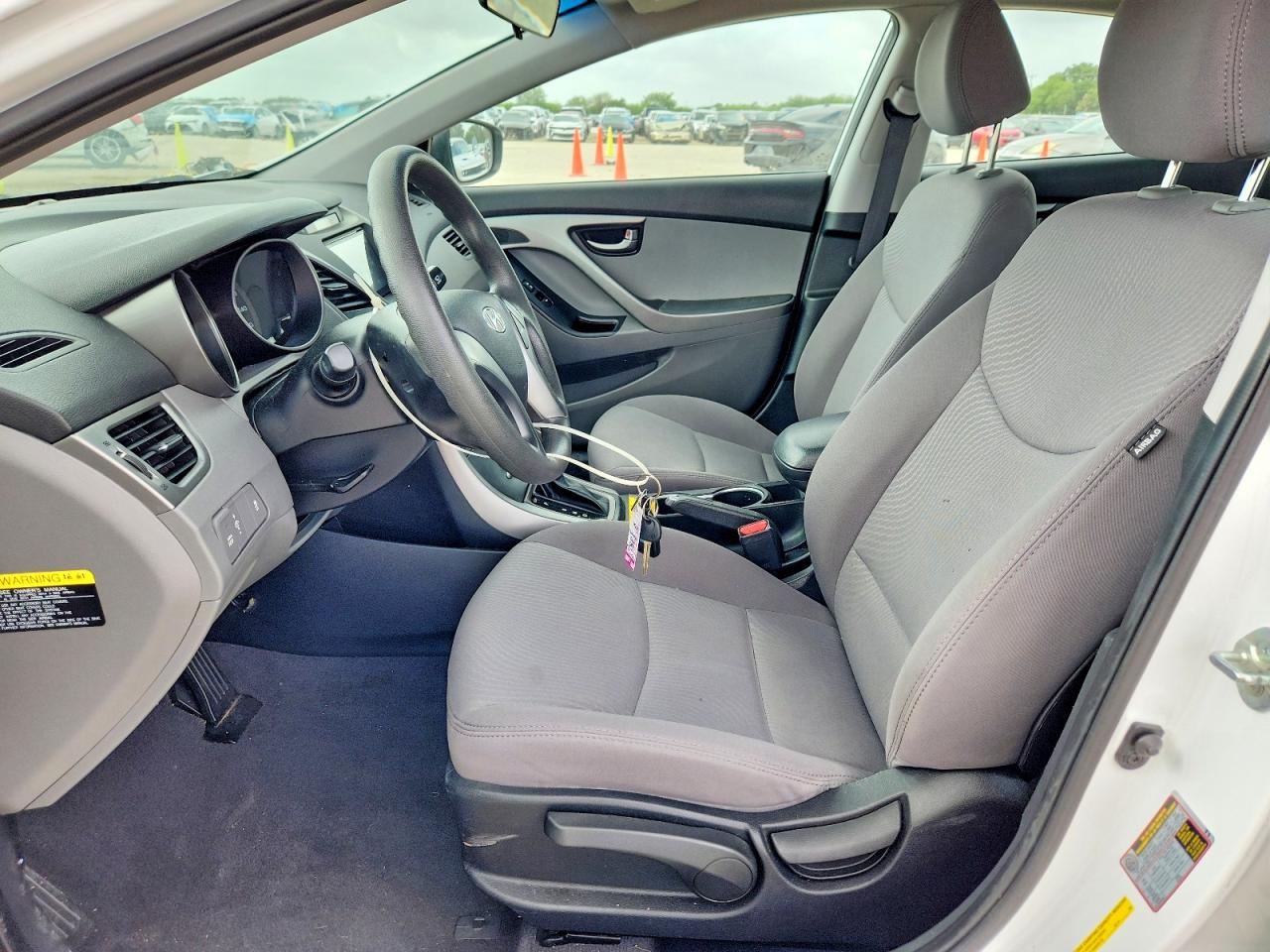 2015 Hyundai Elantra Se White vin: 5NPDH4AEXFH610673