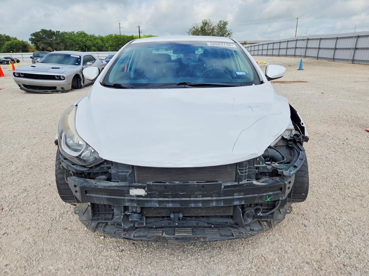 2015 Hyundai Elantra Se White vin: 5NPDH4AEXFH610673
