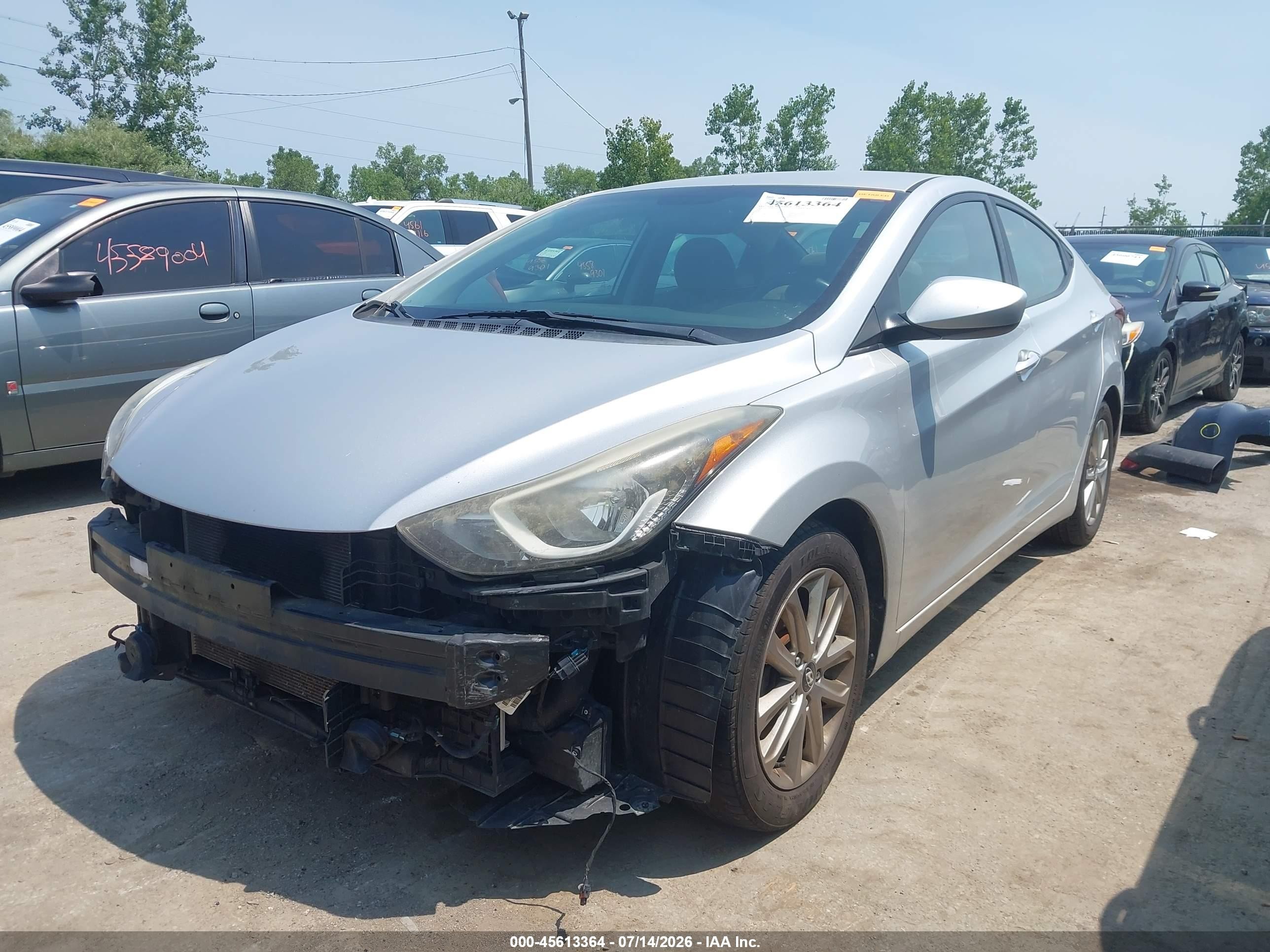 2015 Hyundai Elantra Se Silver vin: 5NPDH4AEXFH611385