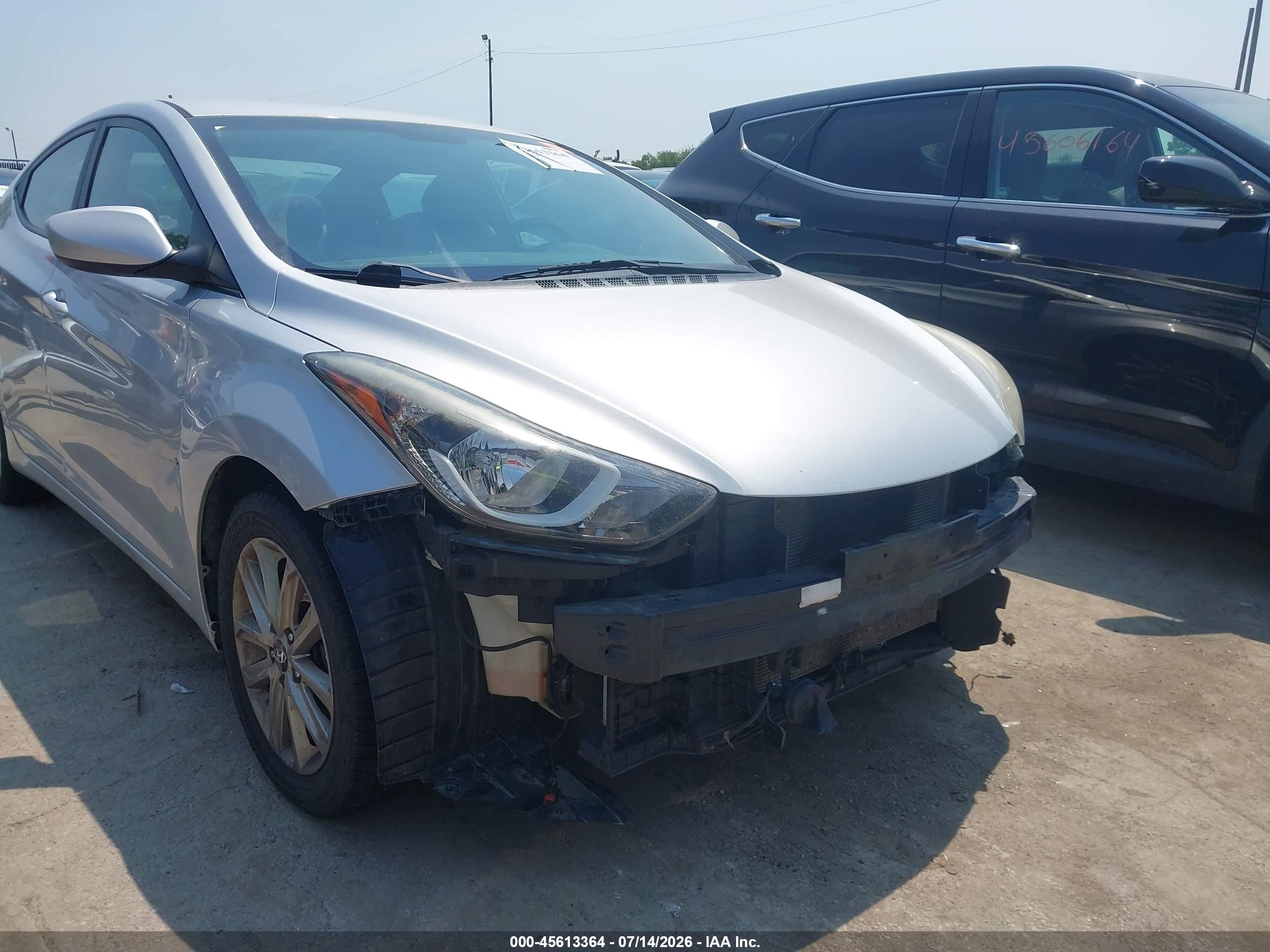 2015 Hyundai Elantra Se Silver vin: 5NPDH4AEXFH611385