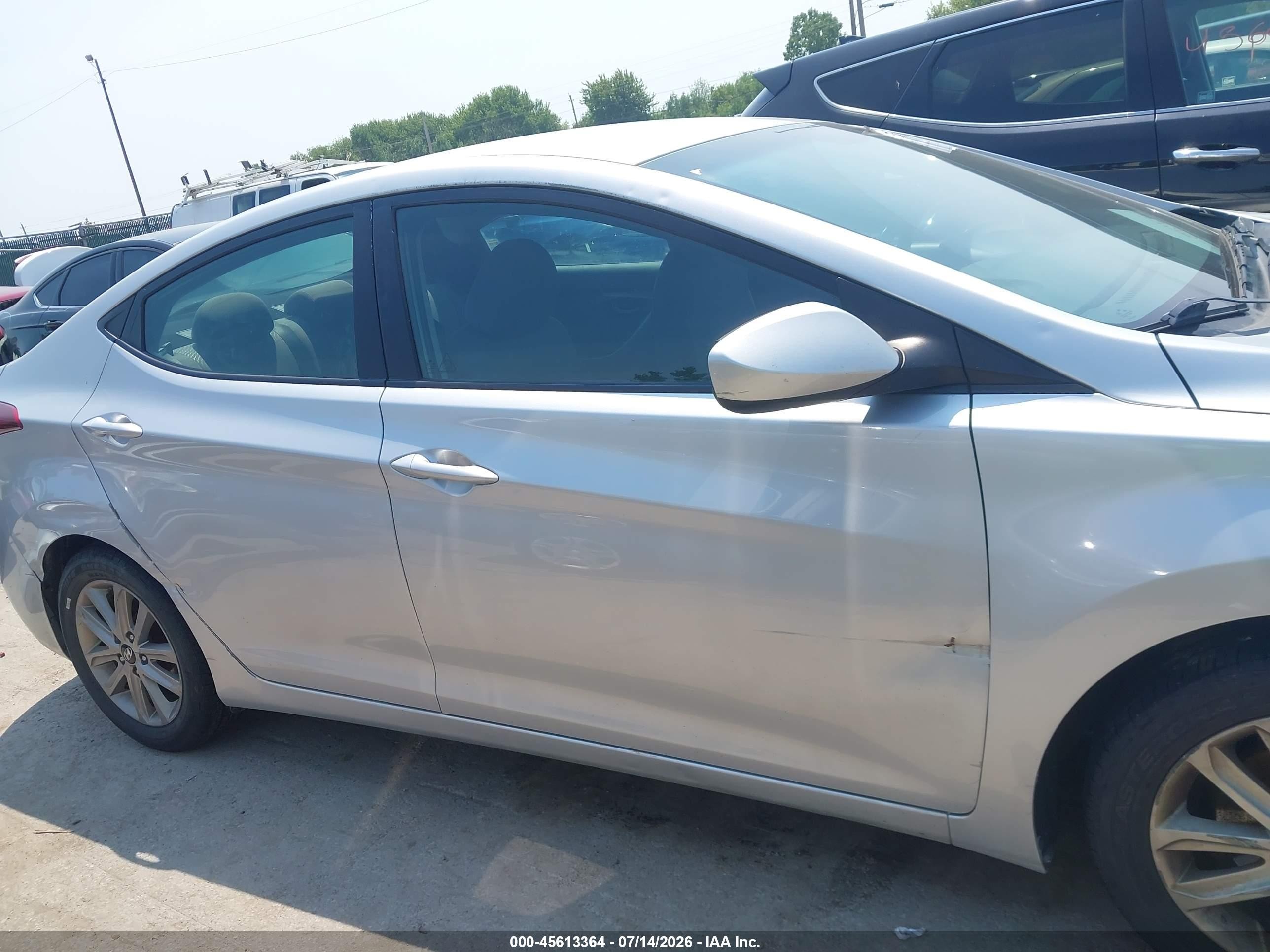 2015 Hyundai Elantra Se Silver vin: 5NPDH4AEXFH611385