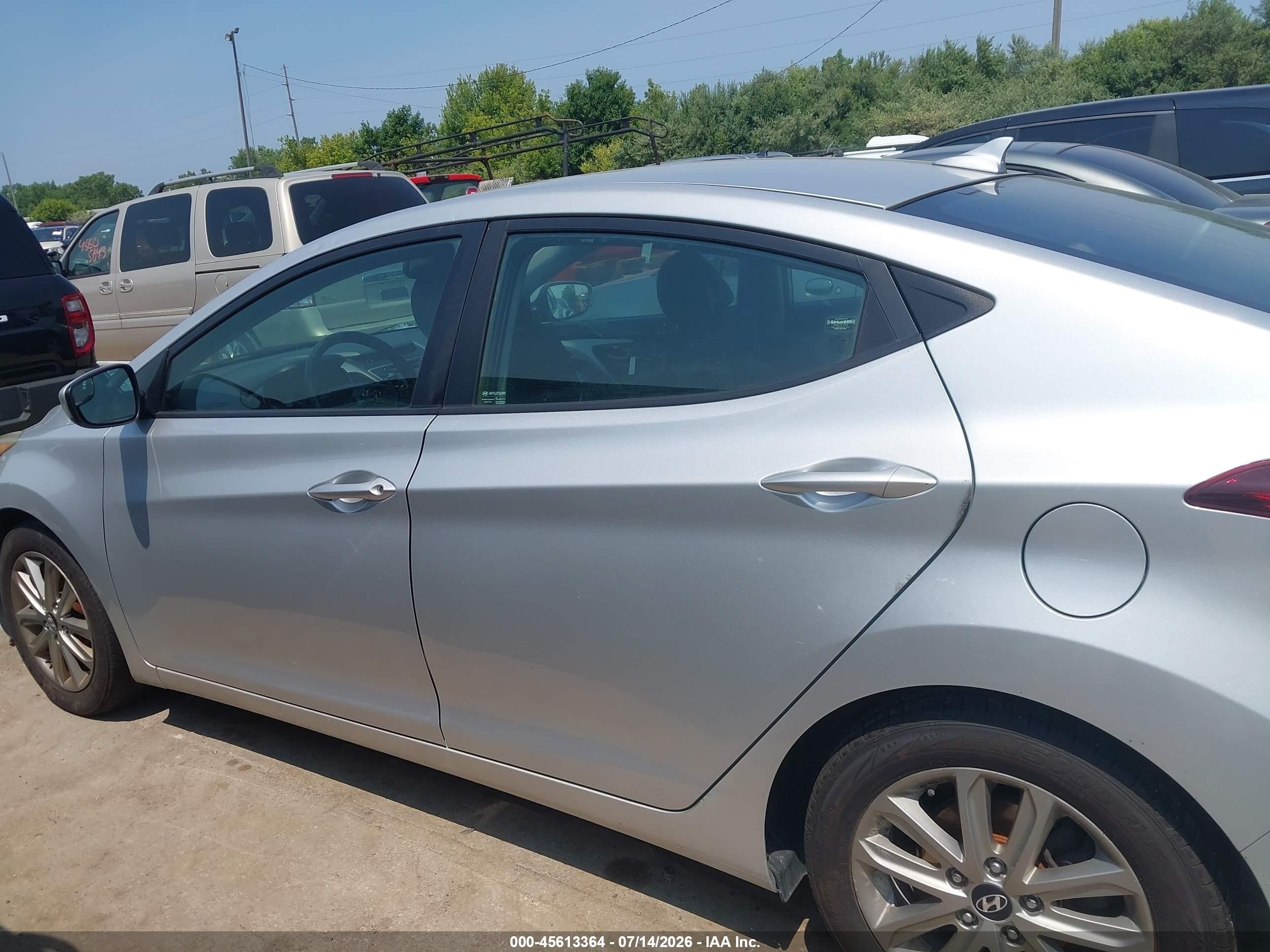 2015 Hyundai Elantra Se Silver vin: 5NPDH4AEXFH611385