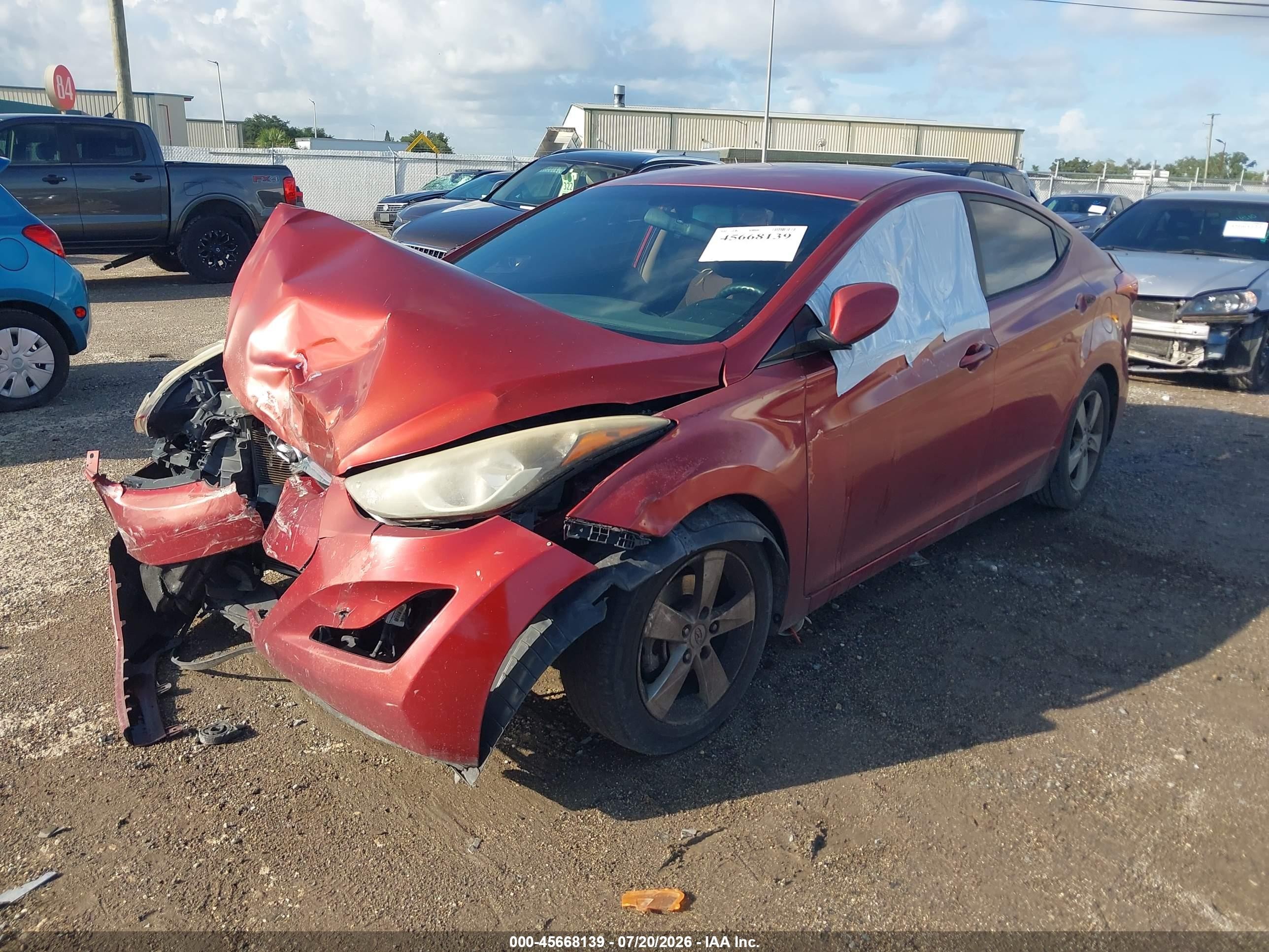 2015 Hyundai Elantra Se Красный vin: 5NPDH4AEXFH613024