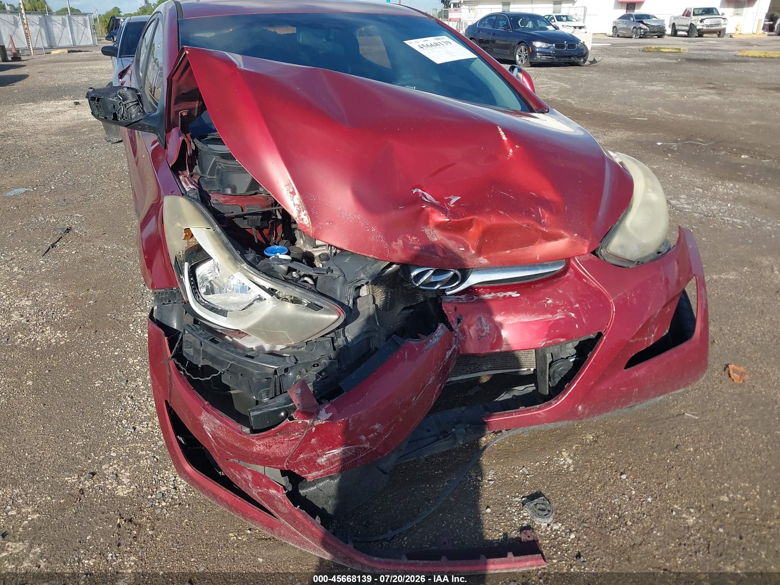 2015 Hyundai Elantra Se Красный vin: 5NPDH4AEXFH613024
