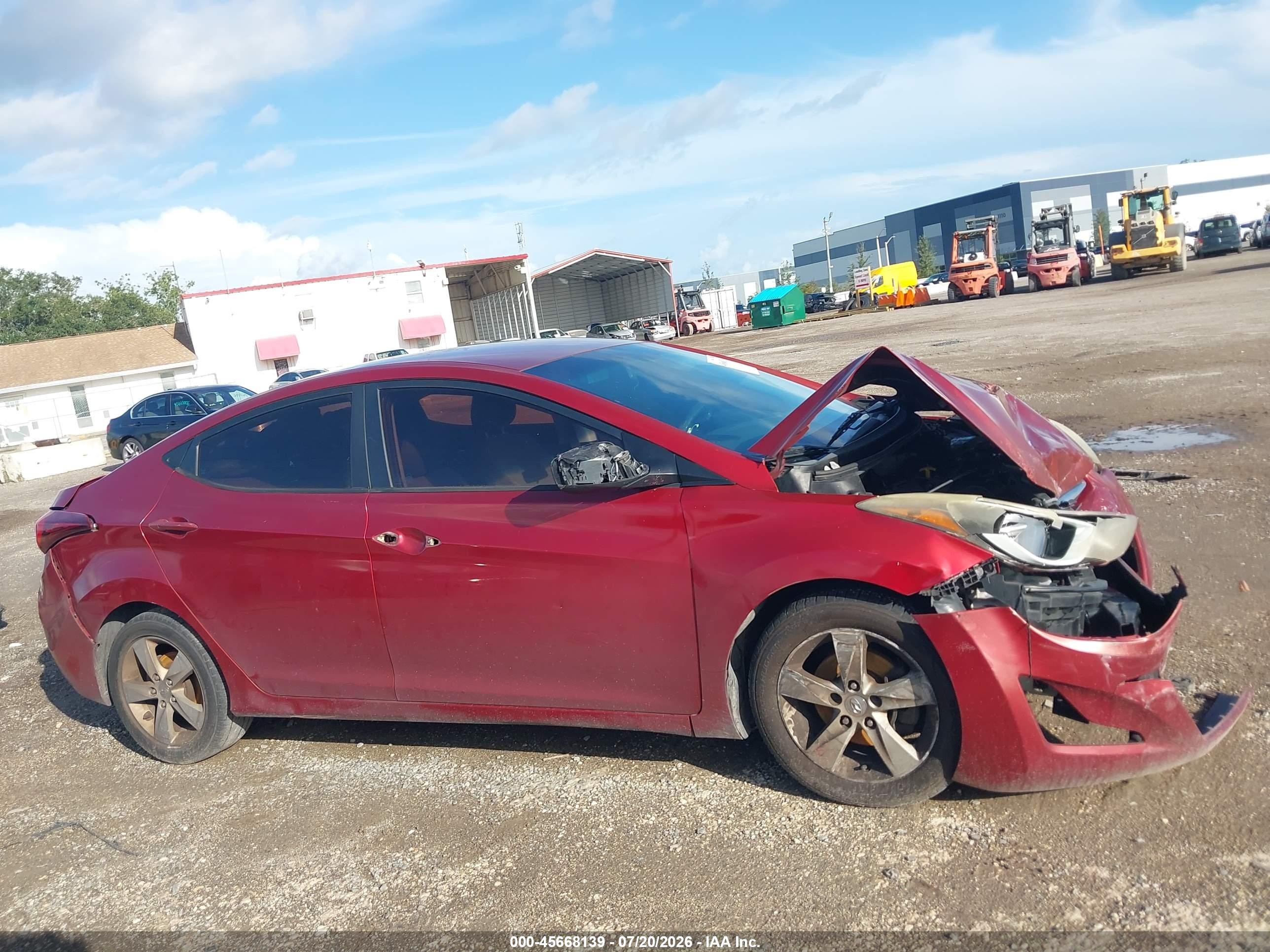 2015 Hyundai Elantra Se Красный vin: 5NPDH4AEXFH613024
