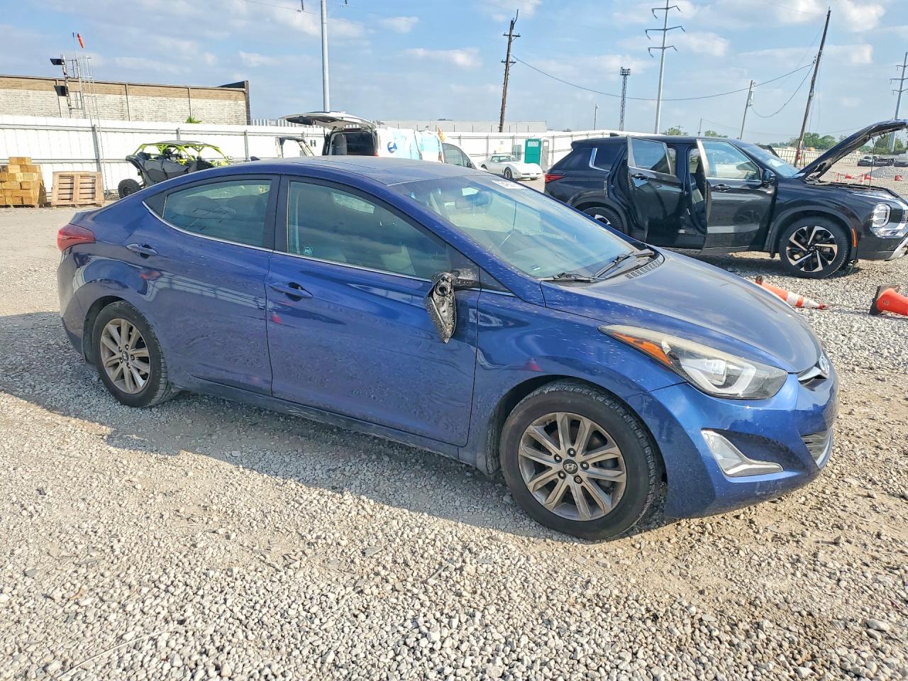 2015 Hyundai Elantra Se Blue vin: 5NPDH4AEXFH619258