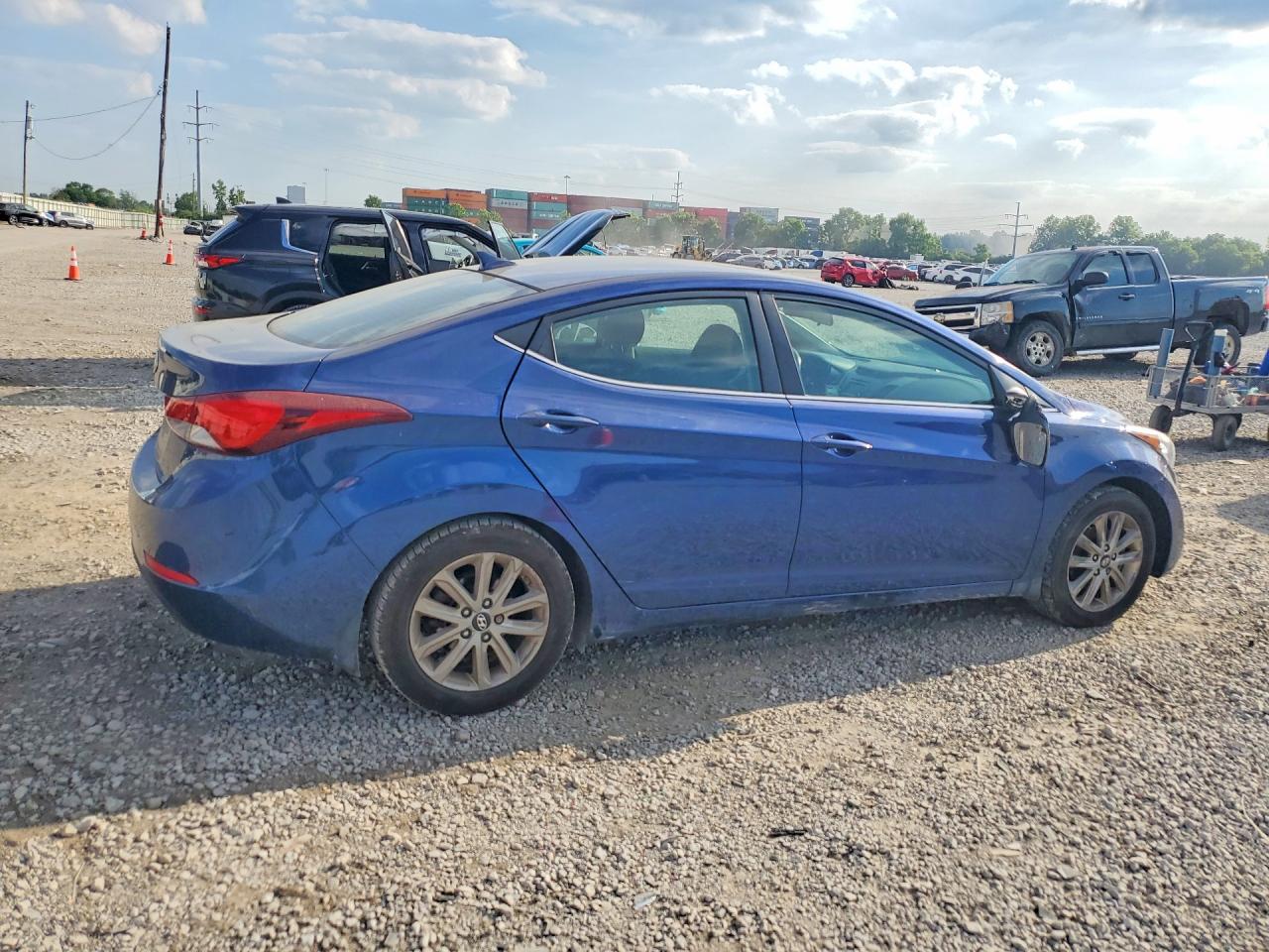 2015 Hyundai Elantra Se Blue vin: 5NPDH4AEXFH619258
