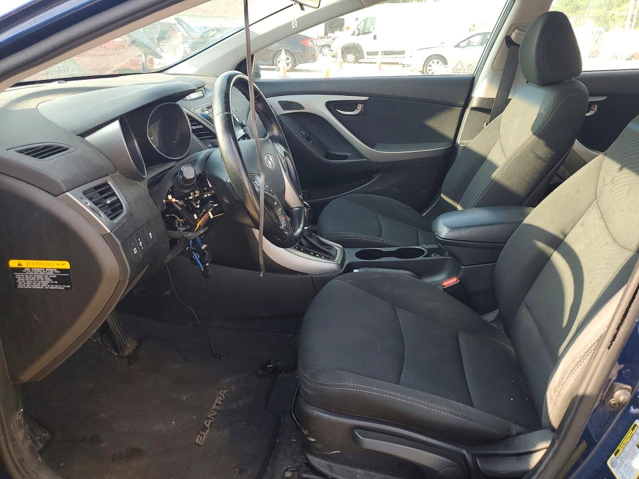 2015 Hyundai Elantra Se Blue vin: 5NPDH4AEXFH619258