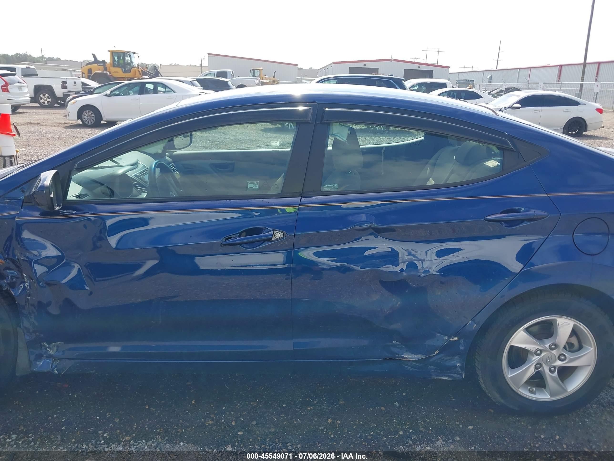 2015 Hyundai Elantra Se Blue vin: 5NPDH4AEXFH620233