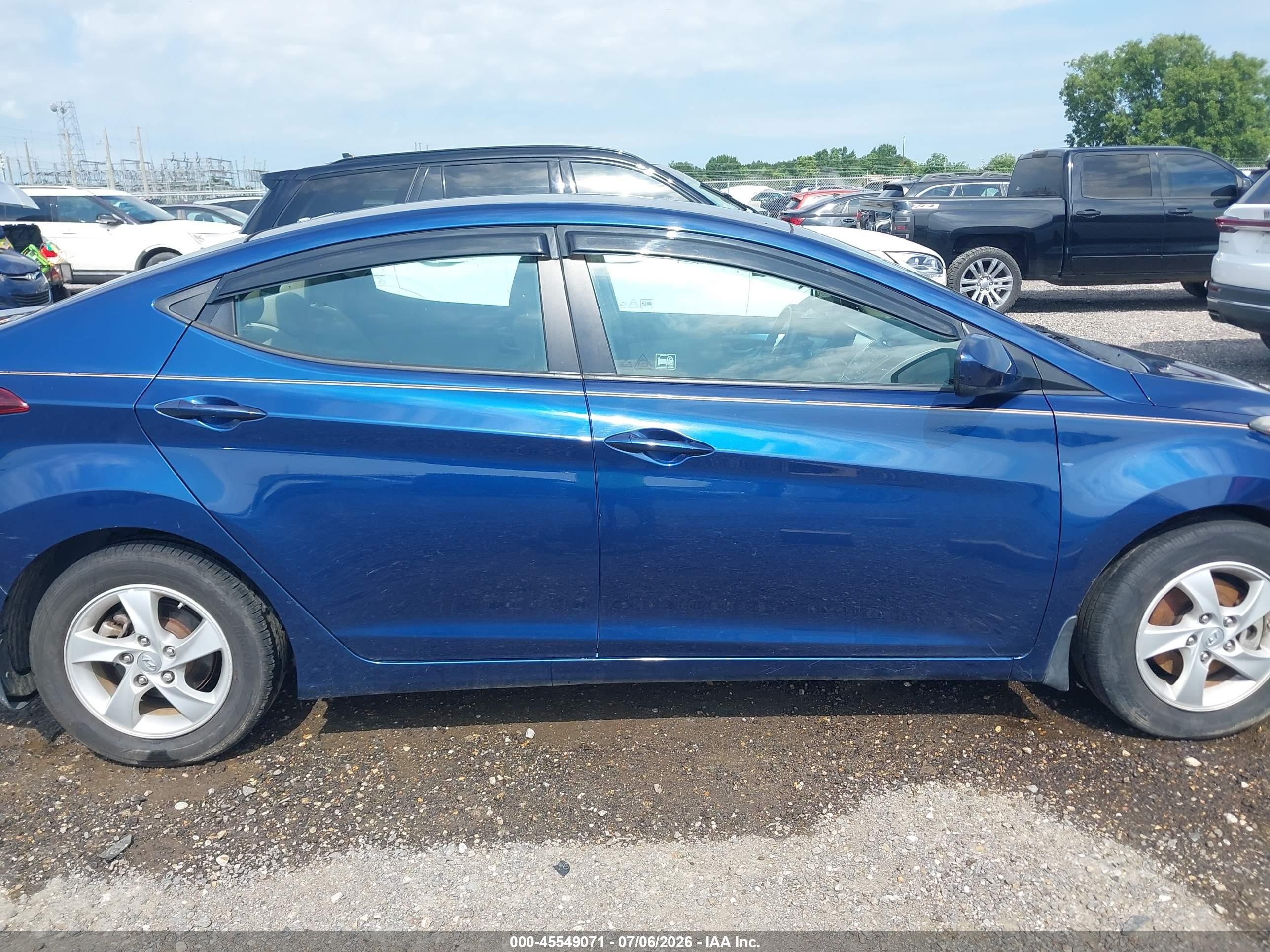 2015 Hyundai Elantra Se Blue vin: 5NPDH4AEXFH620233