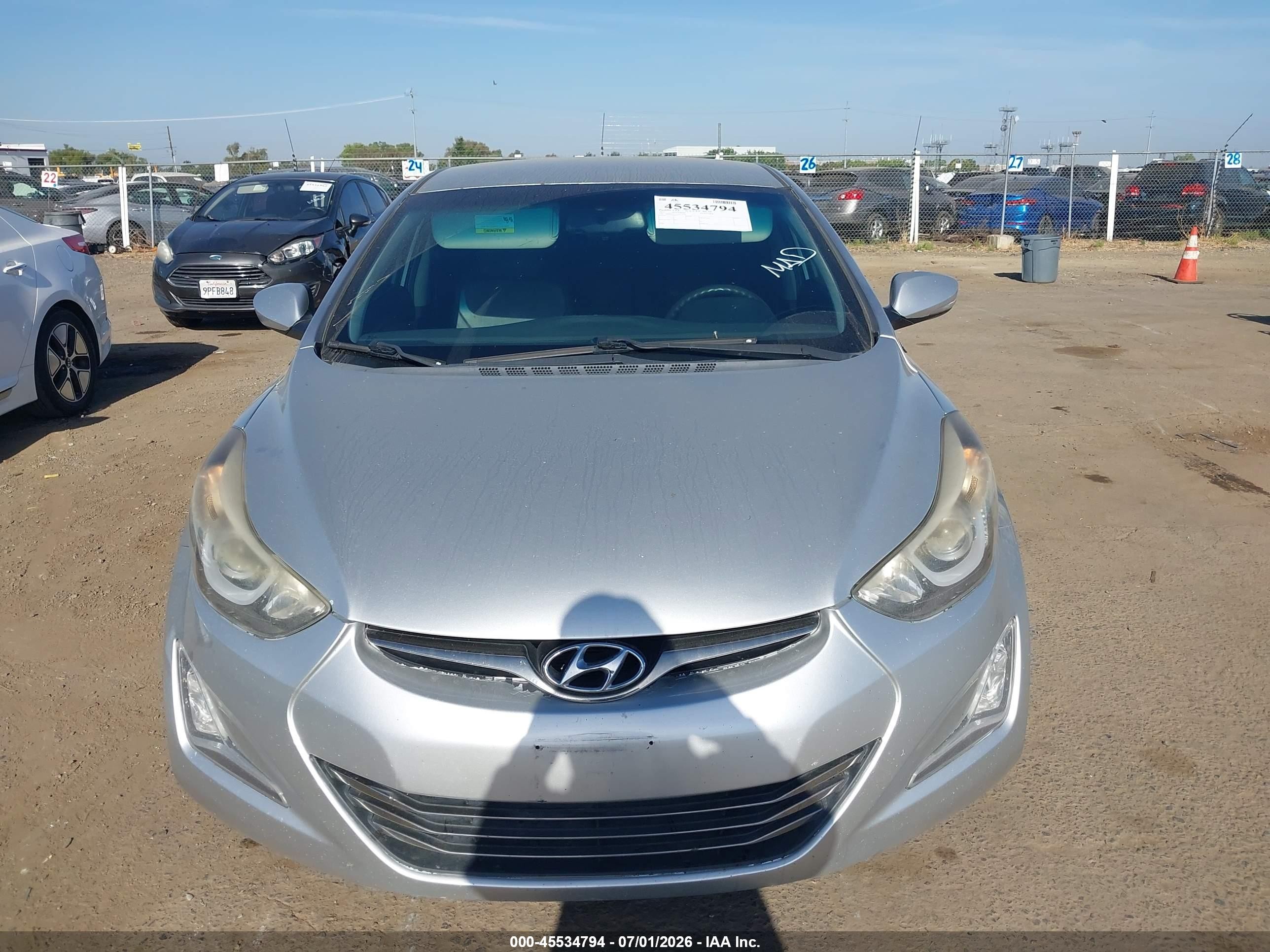 2015 Hyundai Elantra Limited Silver vin: 5NPDH4AEXFH623276