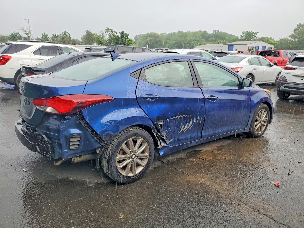 2015 Hyundai Elantra Se Blue vin: 5NPDH4AEXFH636190