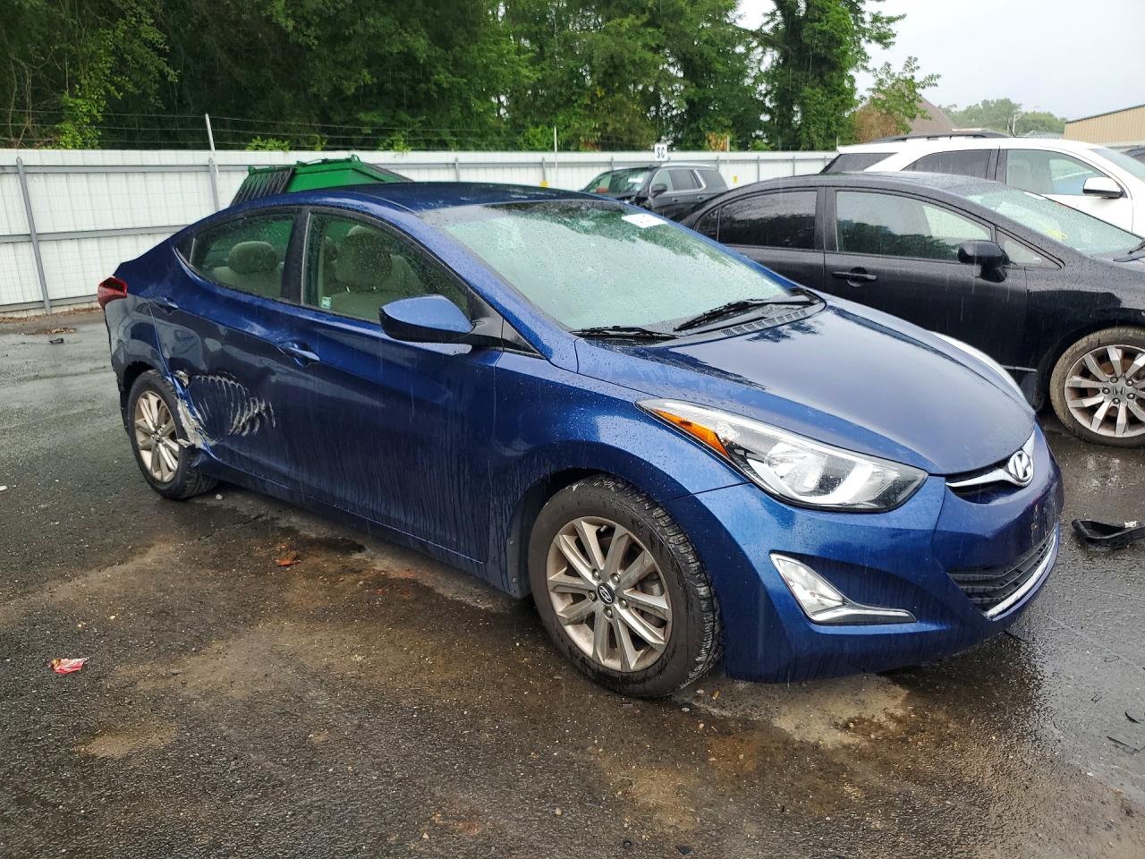 2015 Hyundai Elantra Se Blue vin: 5NPDH4AEXFH636190