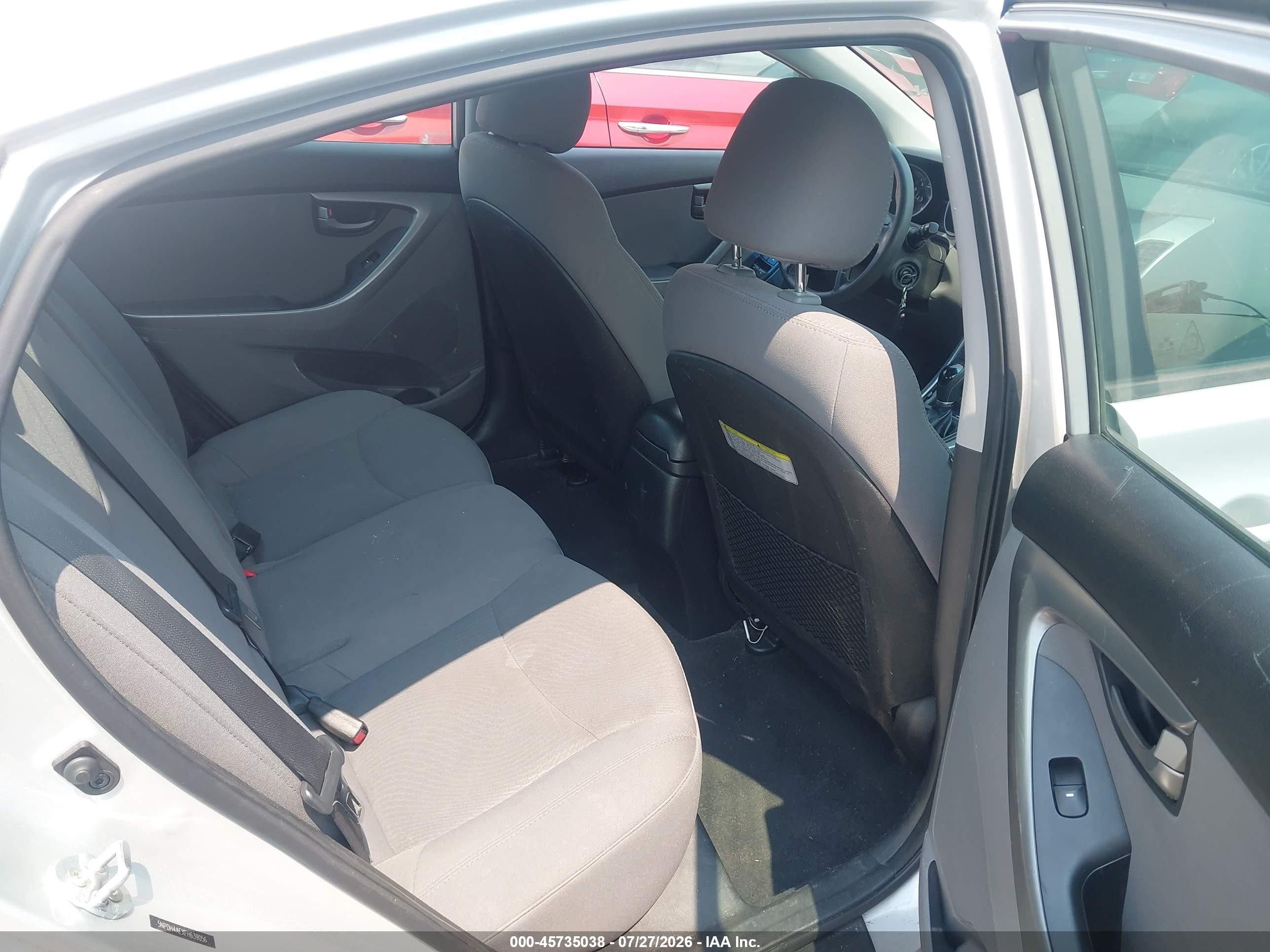 2015 Hyundai Elantra Se Silver vin: 5NPDH4AEXFH639056