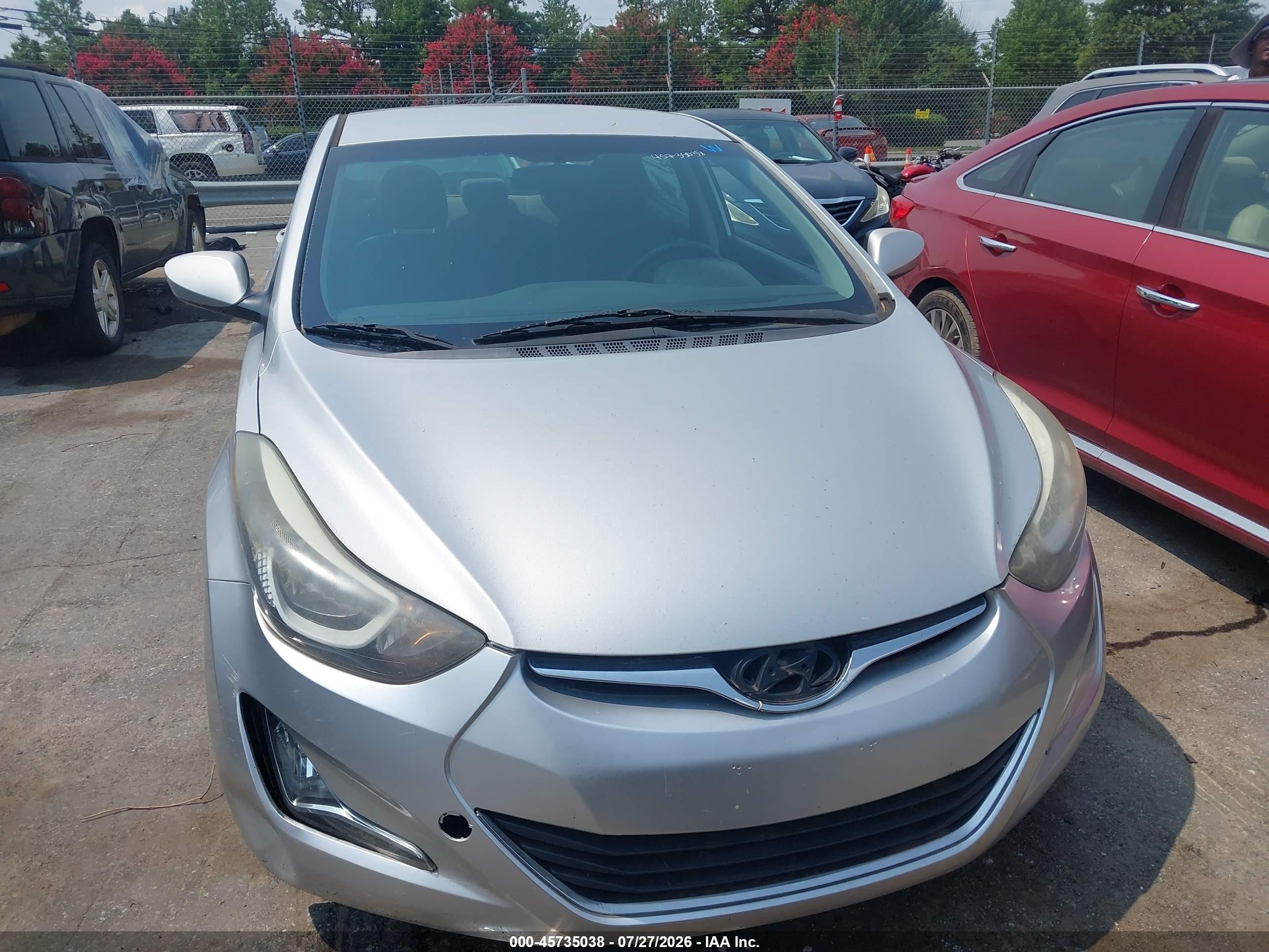 2015 Hyundai Elantra Se Silver vin: 5NPDH4AEXFH639056
