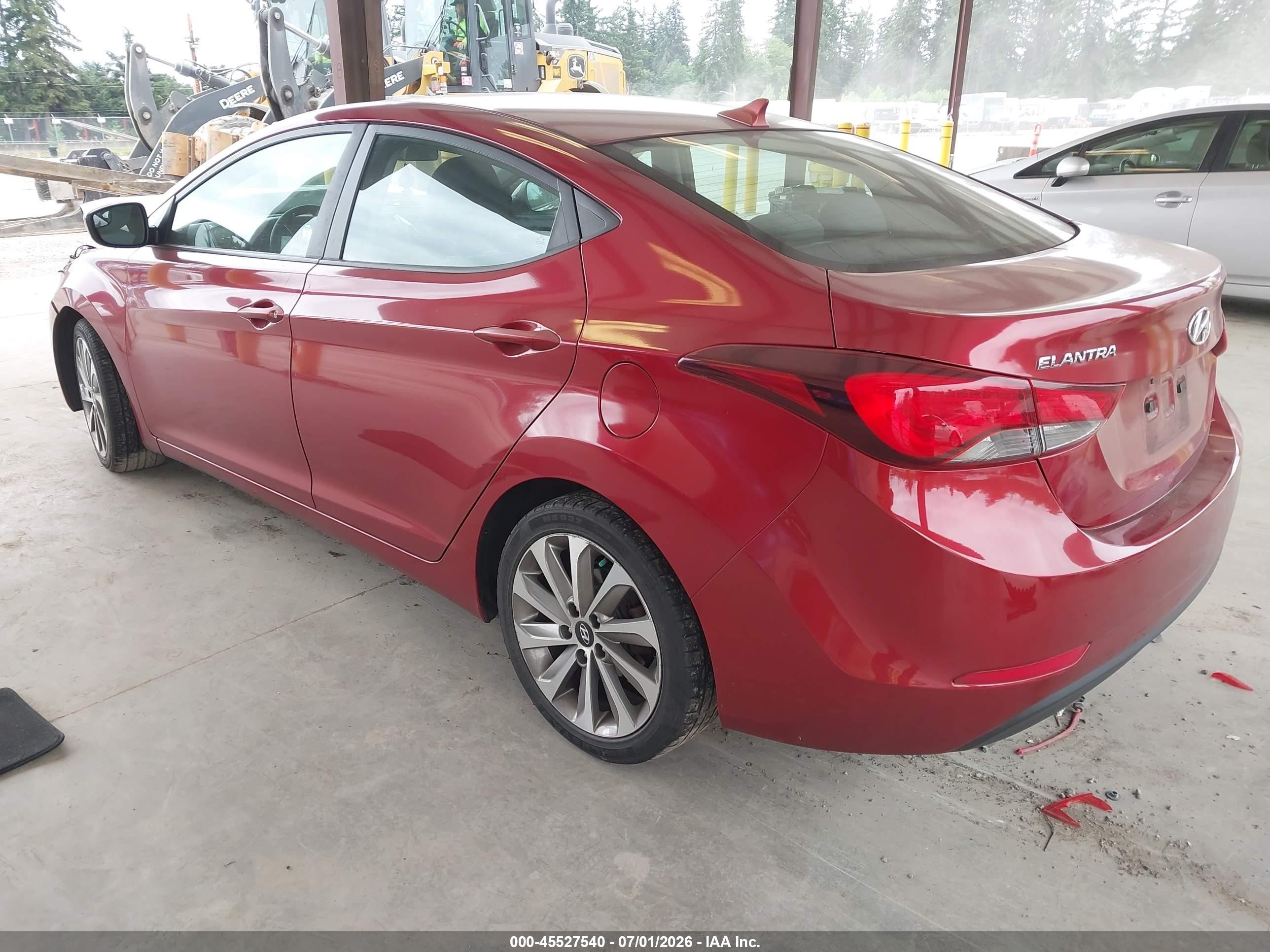 2015 Hyundai Elantra Se Red vin: 5NPDH4AEXFH645715