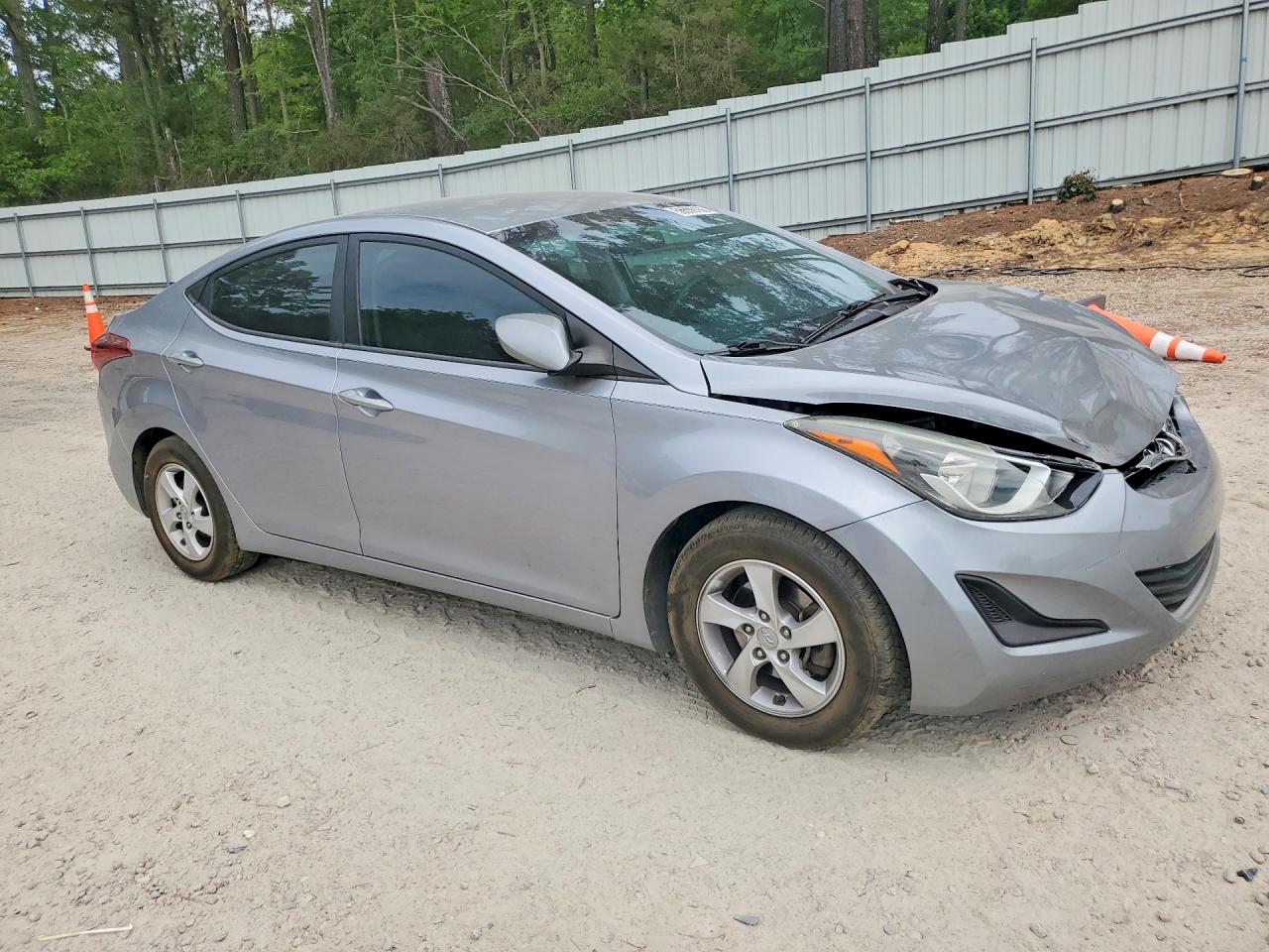 2015 Hyundai Elantra Se Gray vin: 5NPDH4AEXFH647125