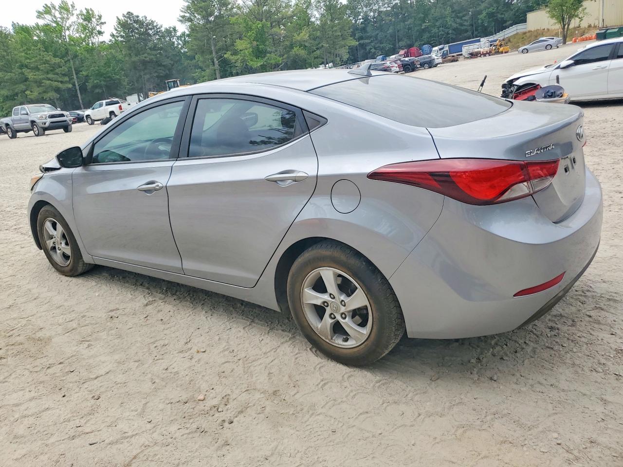 2015 Hyundai Elantra Se Gray vin: 5NPDH4AEXFH647125