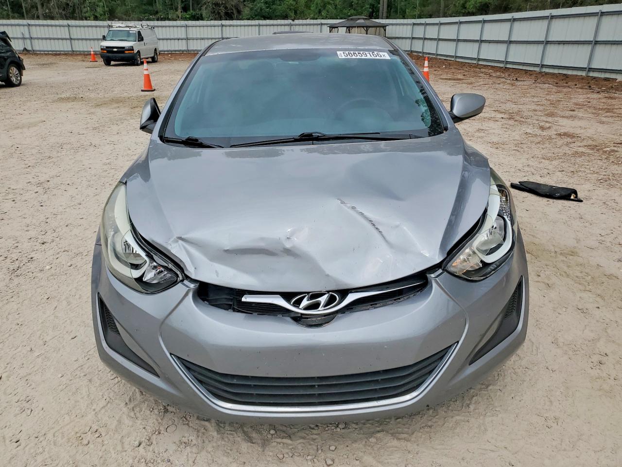 2015 Hyundai Elantra Se Gray vin: 5NPDH4AEXFH647125