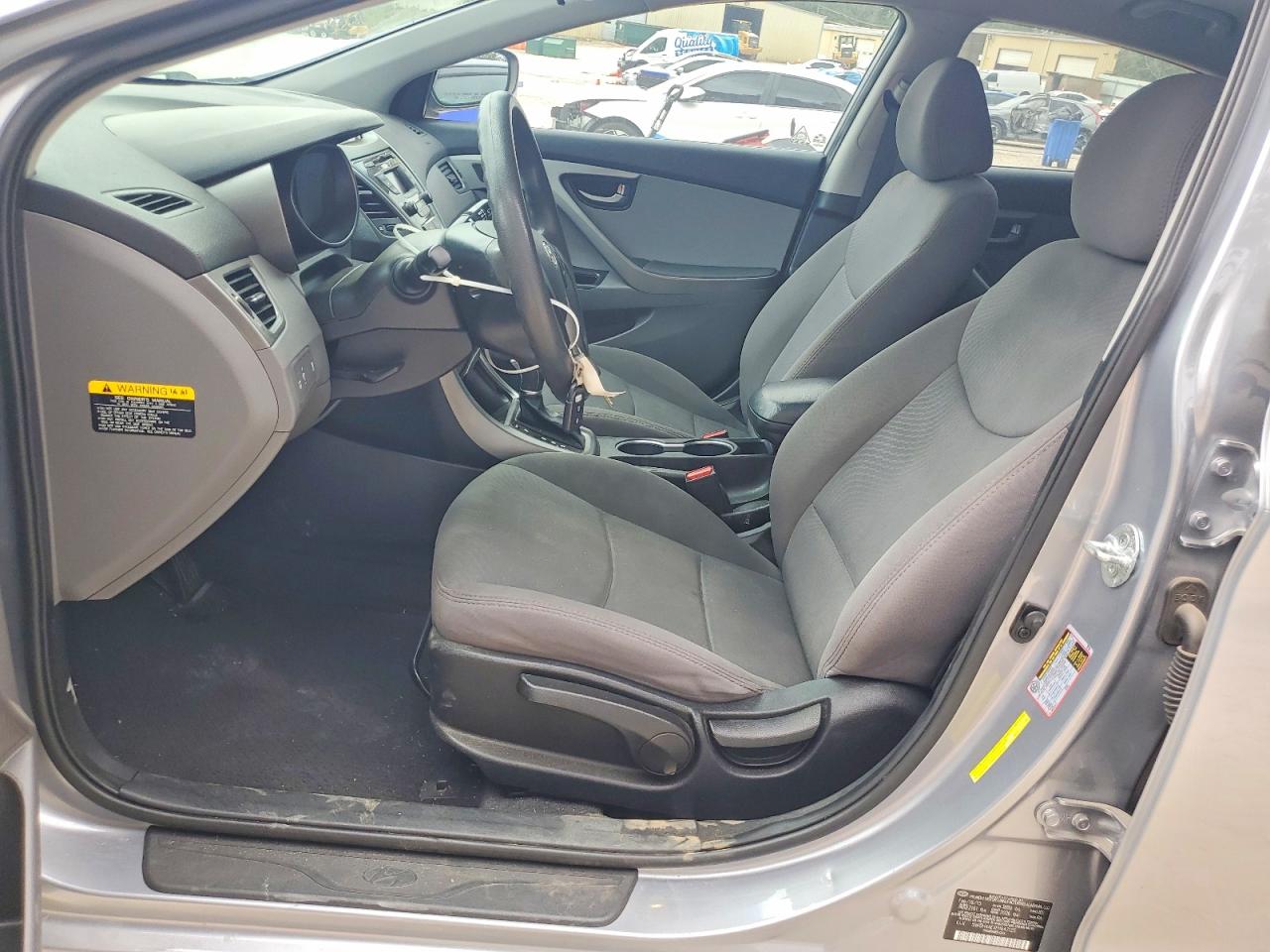 2015 Hyundai Elantra Se Gray vin: 5NPDH4AEXFH647125