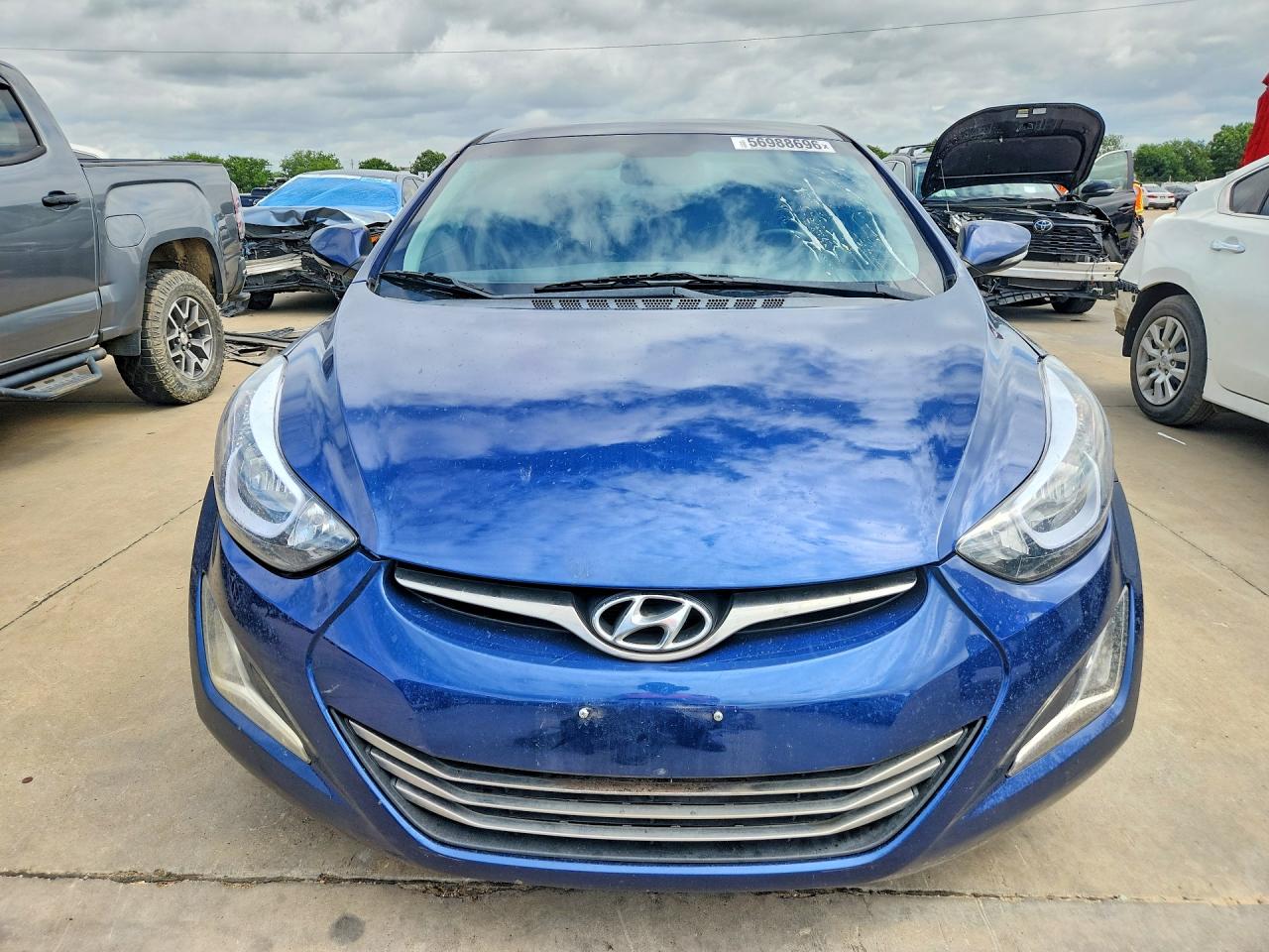 2016 Hyun Elantra Blue vin: 5NPDH4AEXGH657073