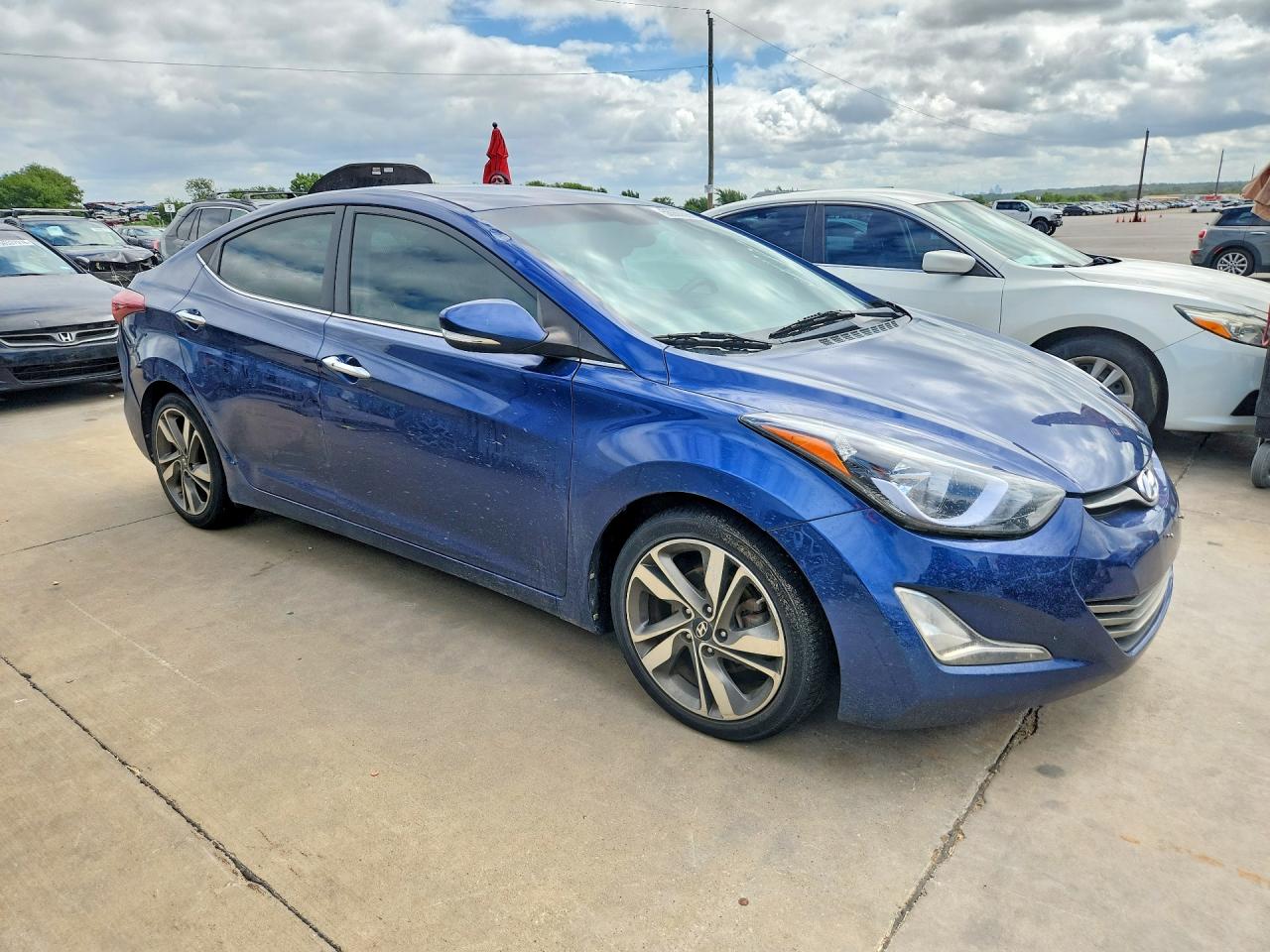 2016 Hyun Elantra Blue vin: 5NPDH4AEXGH657073