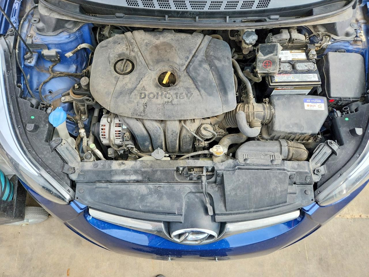 2016 Hyun Elantra Blue vin: 5NPDH4AEXGH657073