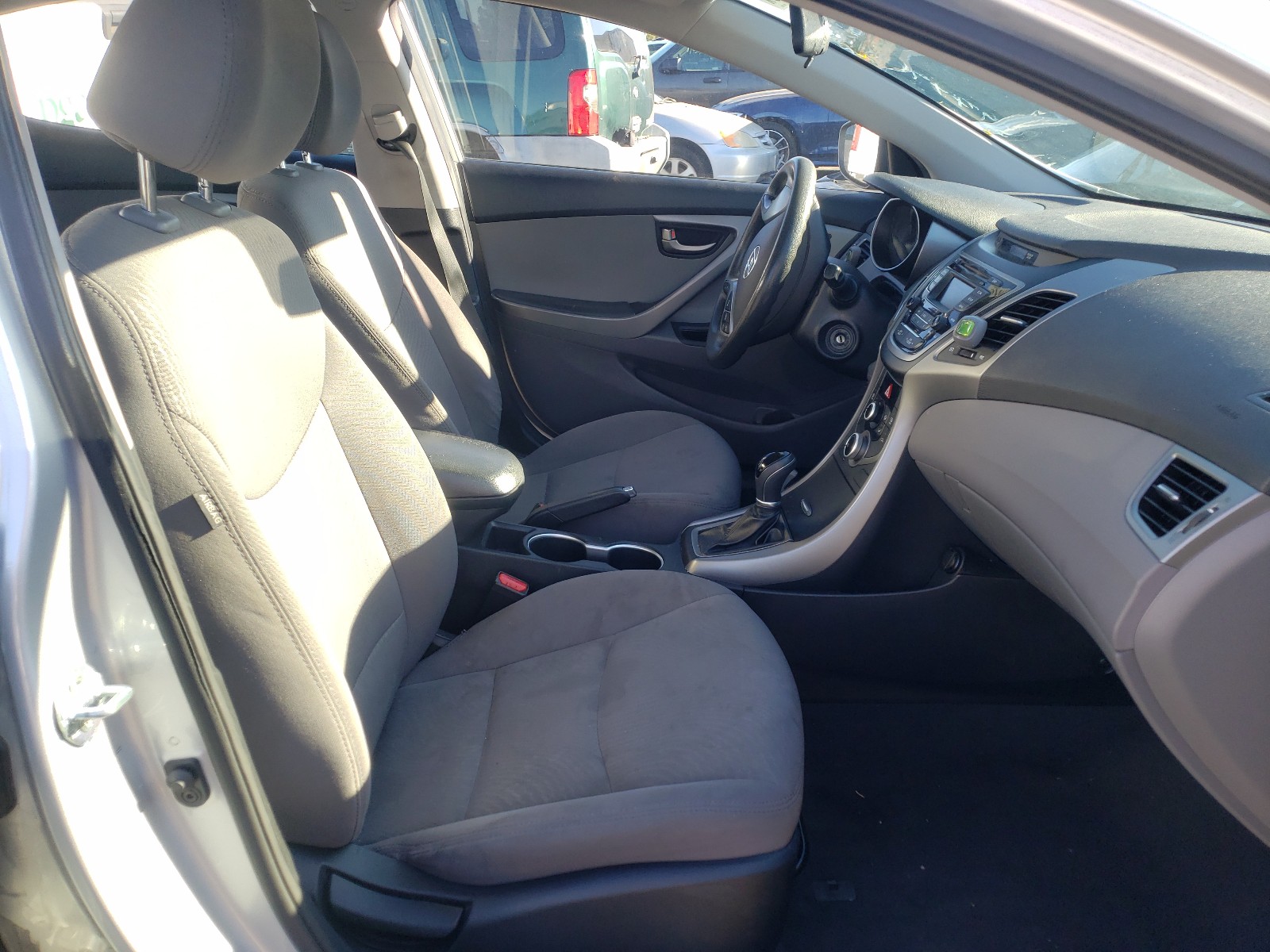 2016 Hyundai Elantra Se Gray vin: 5NPDH4AEXGH667084