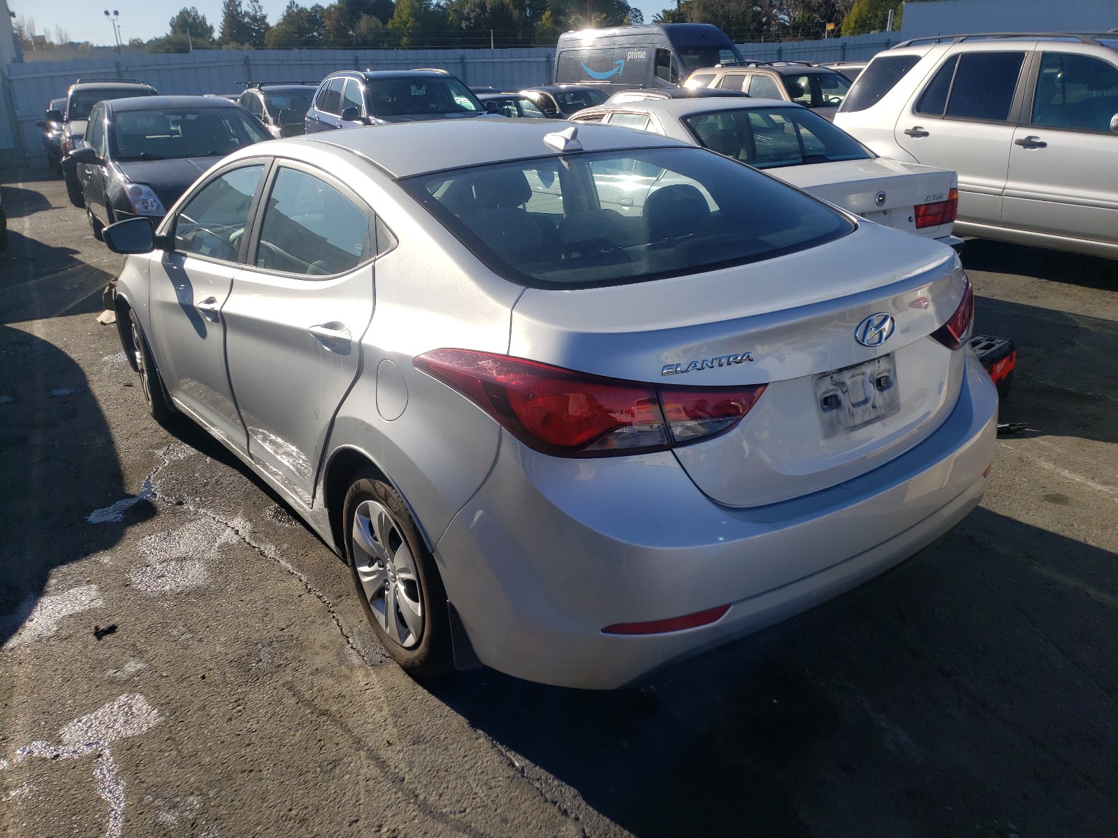 2016 Hyundai Elantra Se Gray vin: 5NPDH4AEXGH667084