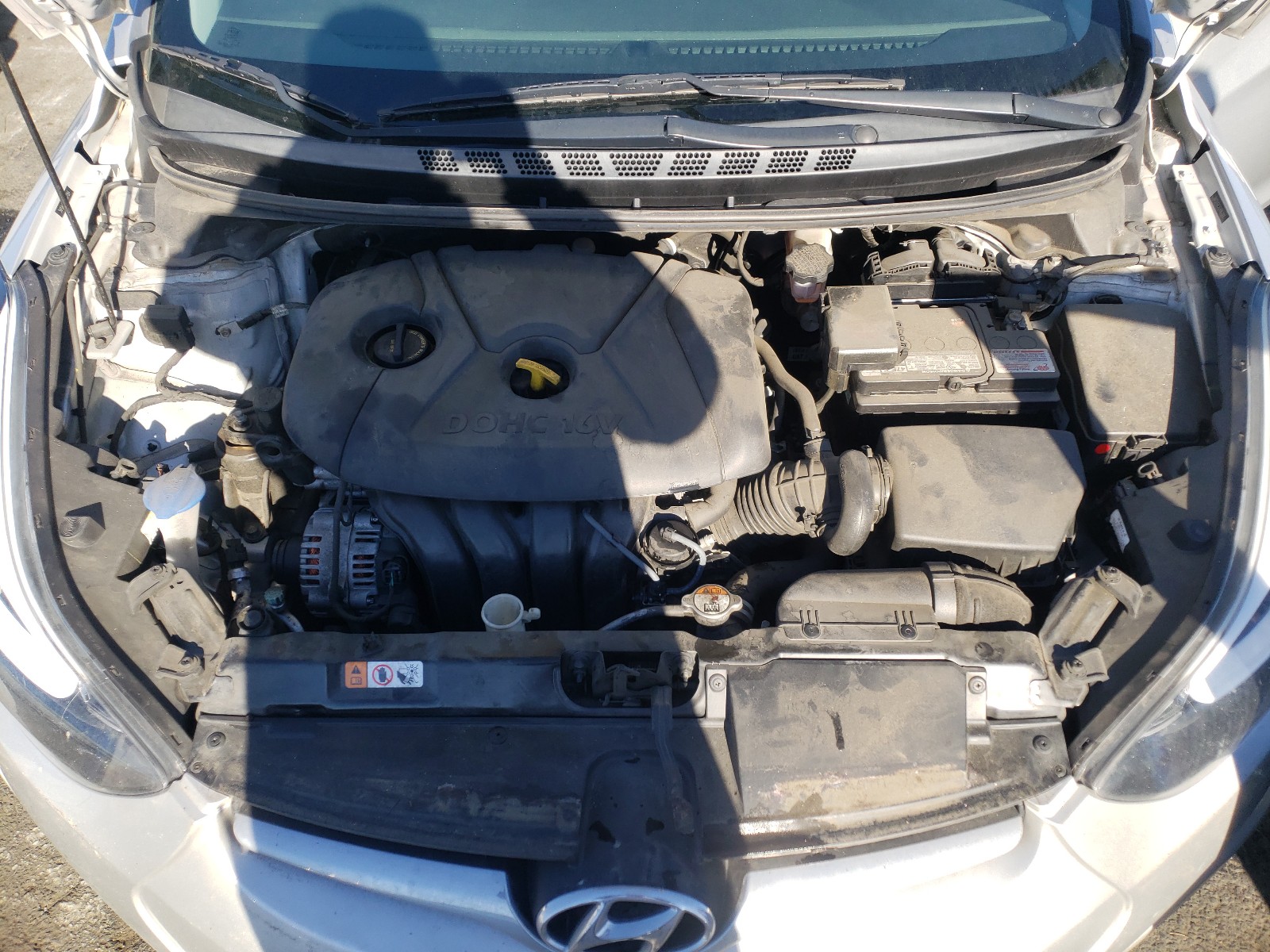 2016 Hyundai Elantra Se Gray vin: 5NPDH4AEXGH667084