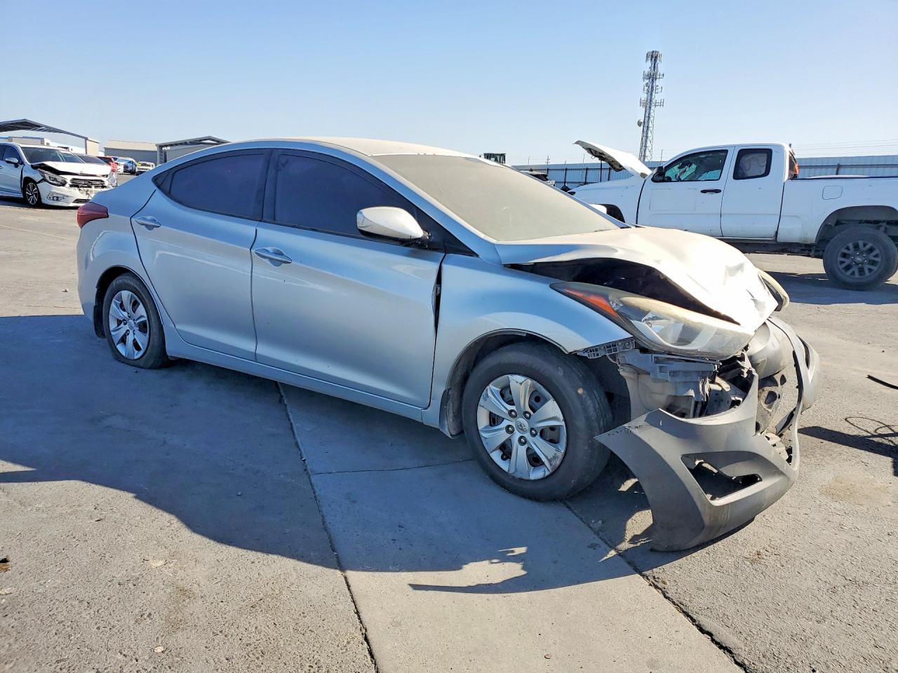 2016 Hyundai Elantra Se Silver vin: 5NPDH4AEXGH667084